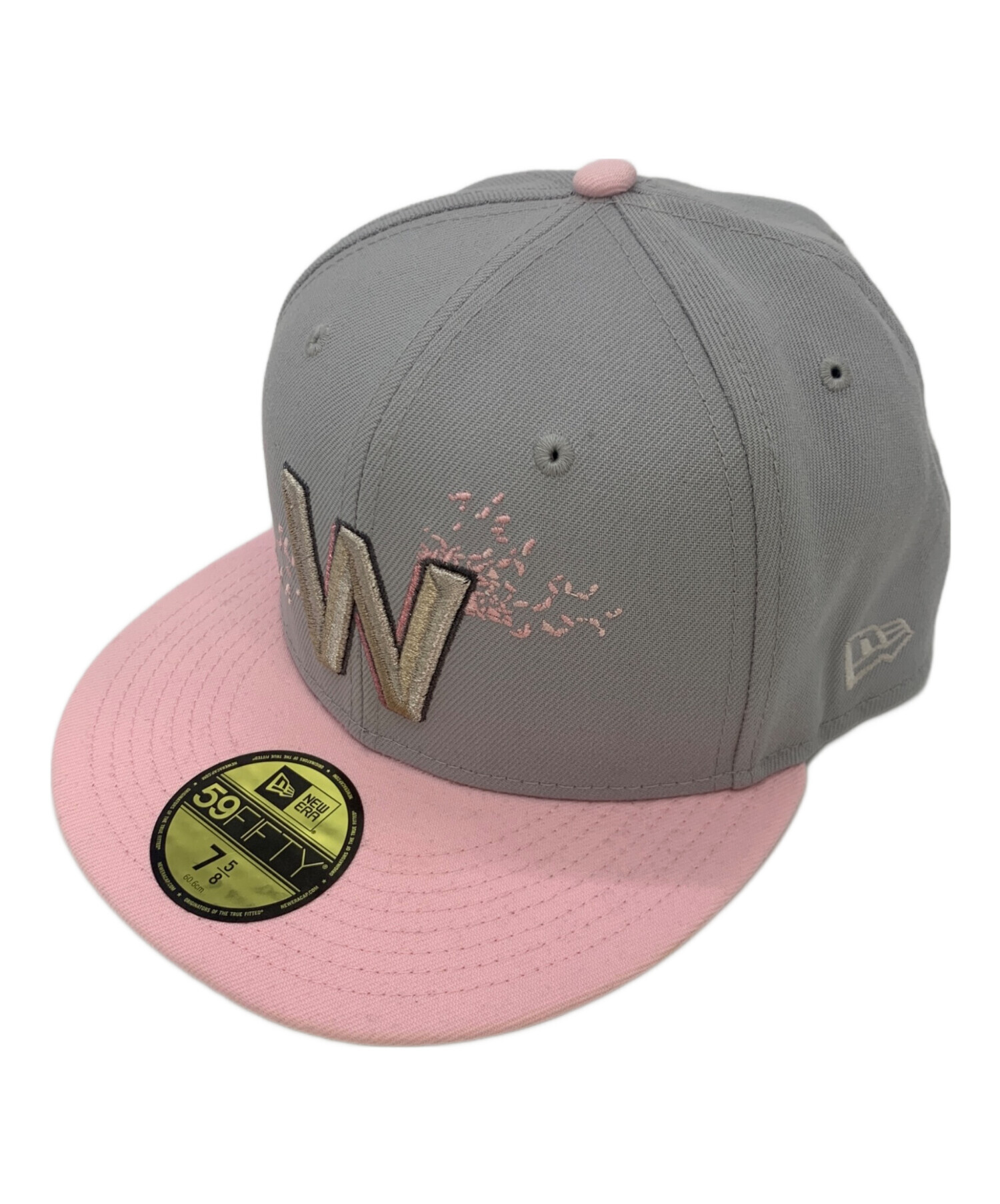muta MARINE パイル地 キャップ グレー ピンク 中古・古着通販】New Era (ニューエラ) キャップ グレー×ピンク