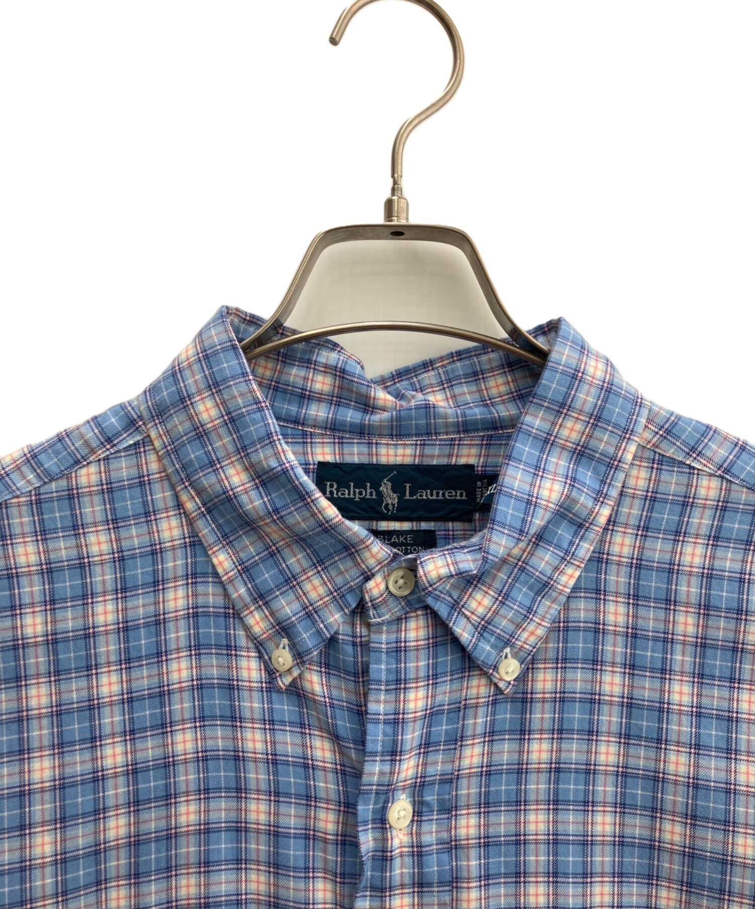 中古・古着通販】RALPH LAUREN (ラルフローレン) 長袖シャツ ブルー