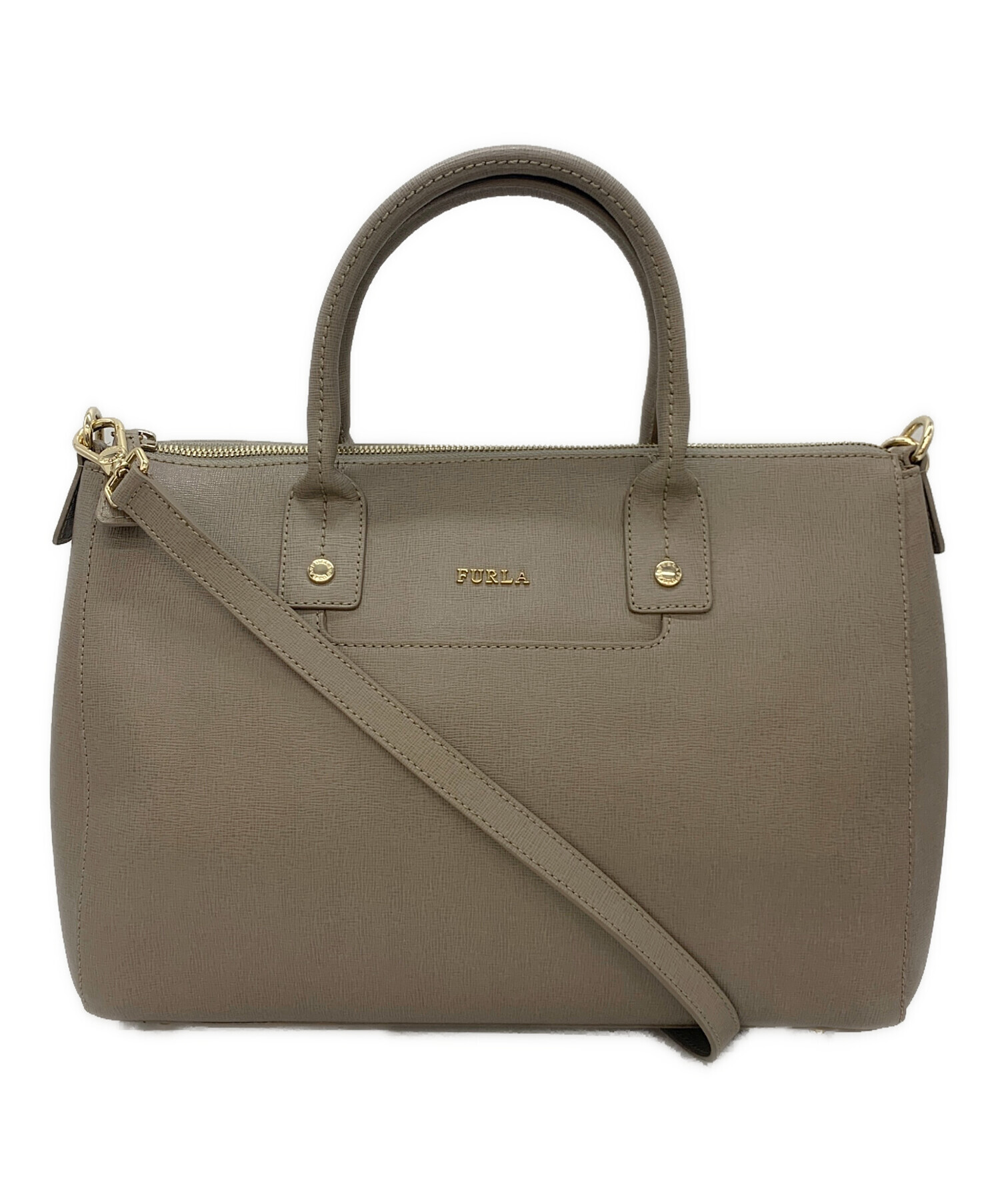 中古・古着通販】FURLA (フルラ) ショルダーバッグ ベージュ｜ブランド 