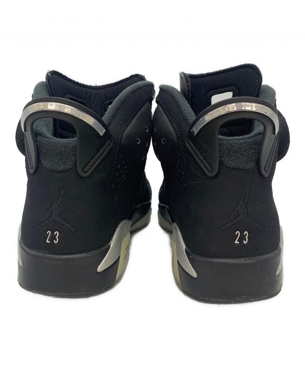 NIKE ナイキ Air Jordan 6 Retro ブランドロゴ スニーカー 合成繊維 ブラック メンズ 27【古着】【中古】 中古・古着通販】NIKE (ナイキ) Air Jordan 6 Retro ブラック サイズ