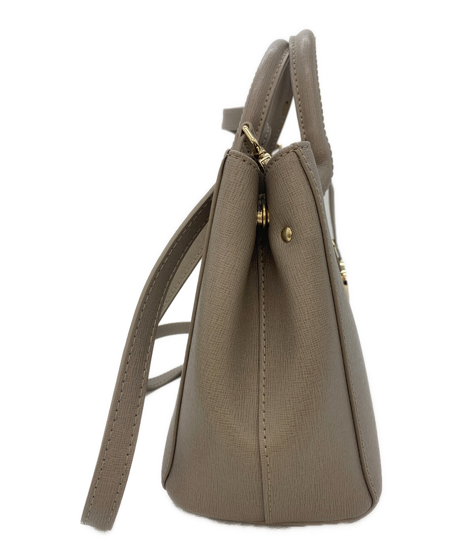 中古・古着通販】FURLA (フルラ) リンダミニトートバッグ グレージュ