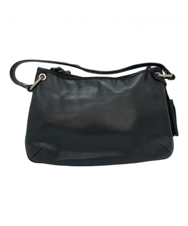 【人気商品中古】COACH ブラック レザー ビジネスバッグ 中古・古着通販】COACH (コーチ) ビジネスバッグ ブラック｜ブランド