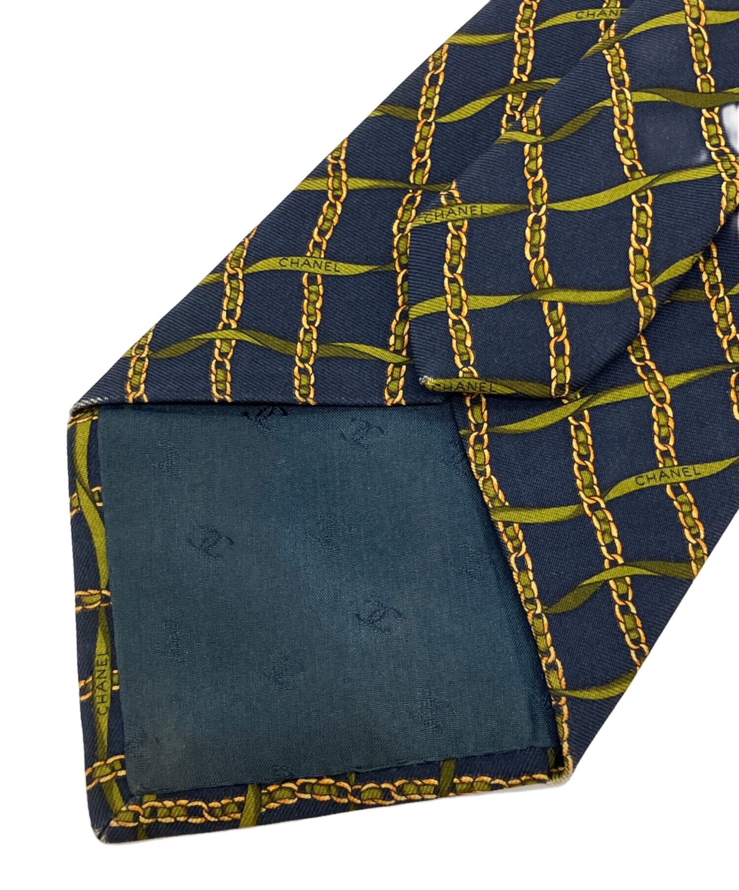 中古・古着通販】CHANEL (シャネル) ネクタイ ネイビー サイズ:不明