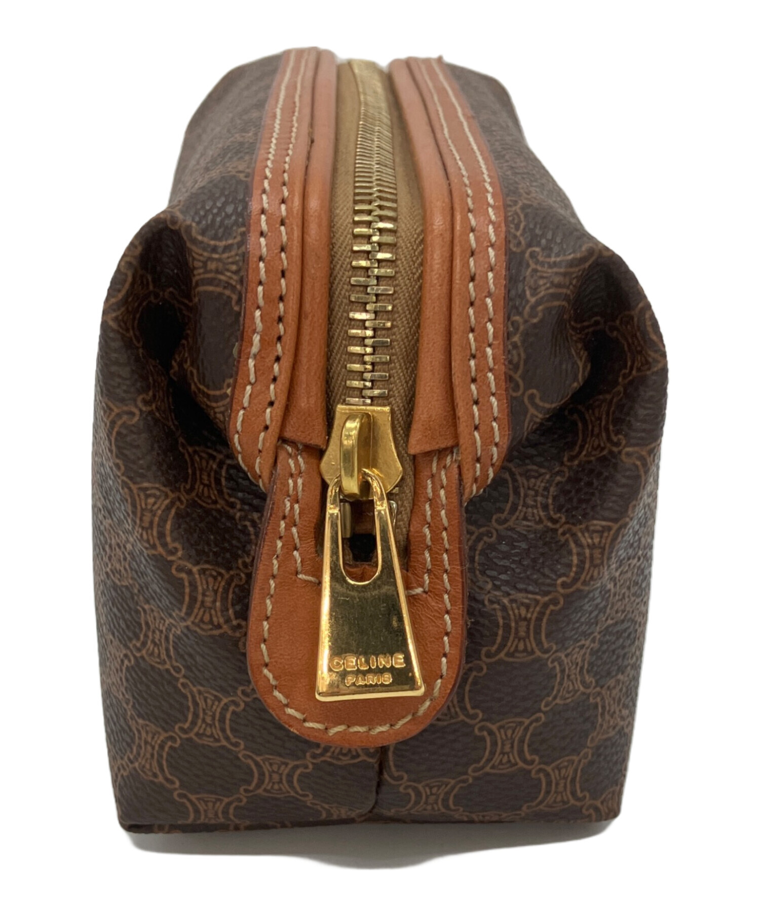 中古・古着通販】CELINE (セリーヌ) コスメポーチ ブラウン｜ブランド