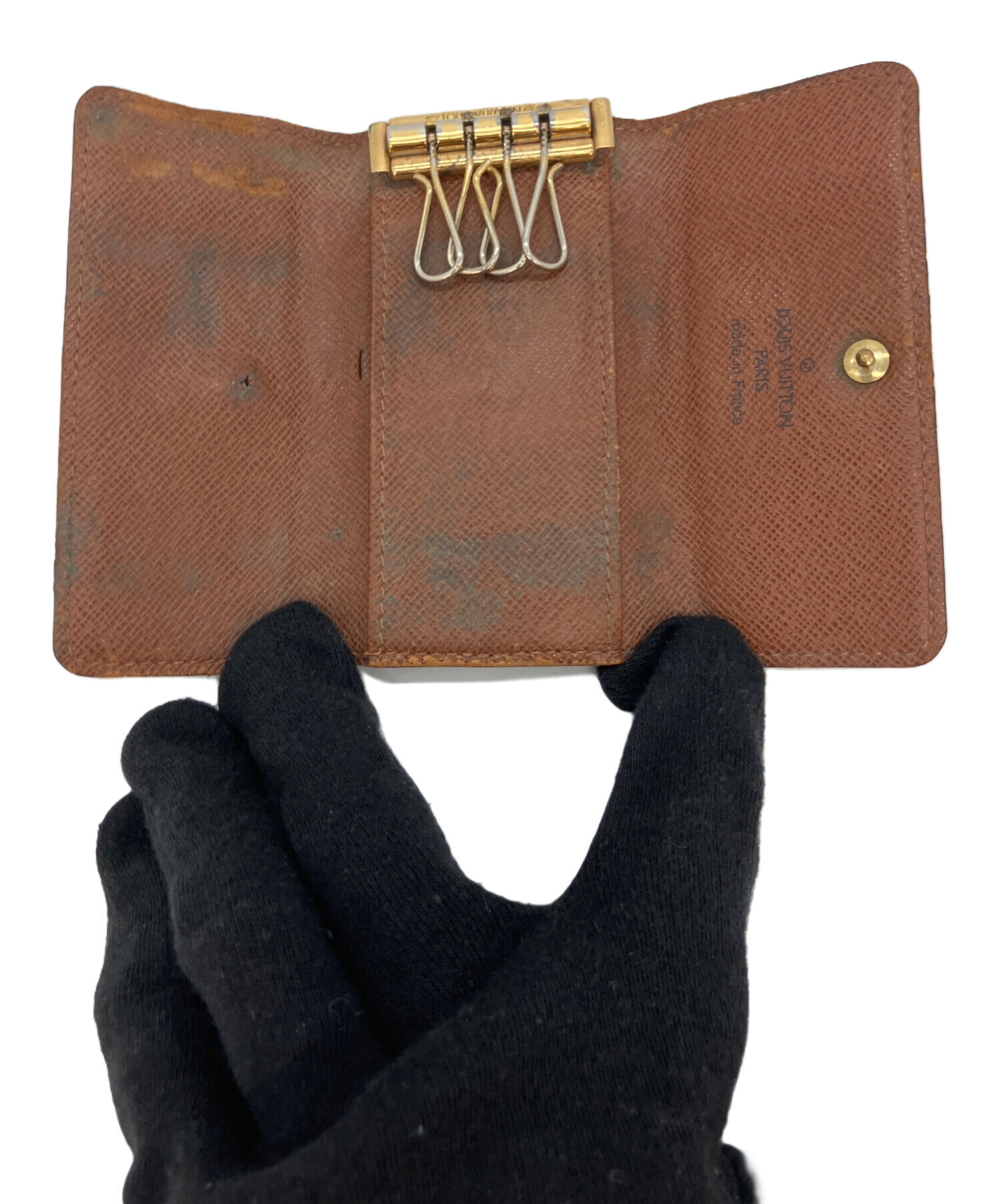 中古・古着通販】LOUIS VUITTON (ルイ ヴィトン) キーケース ブラウン 中古・古着通販】LOUIS VUITTON (ルイ ヴィトン) キーケース ブラウン