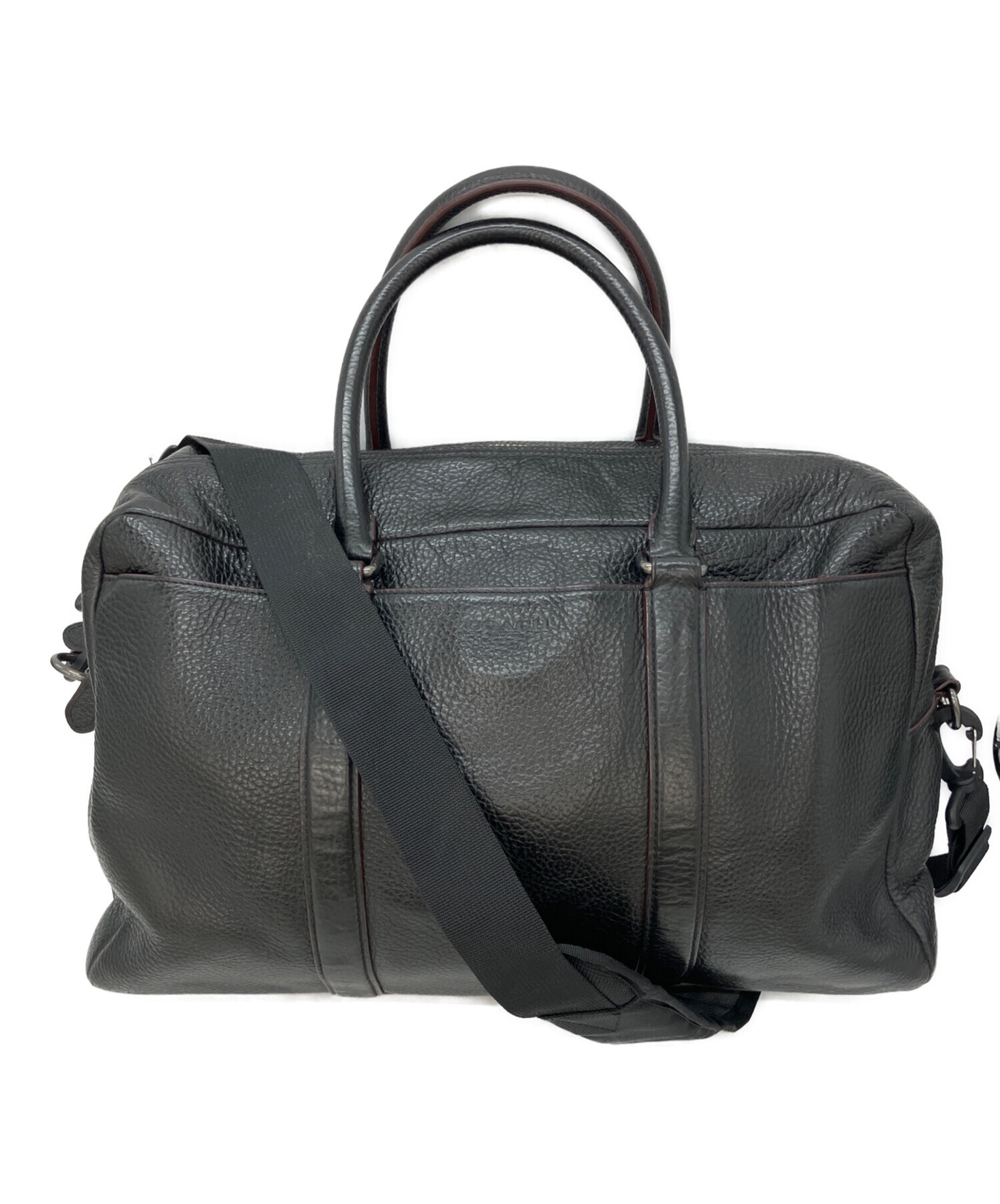 【人気商品中古】COACH ブラック レザー ビジネスバッグ 中古・古着通販】COACH (コーチ) ビジネスバッグ ブラック｜ブランド