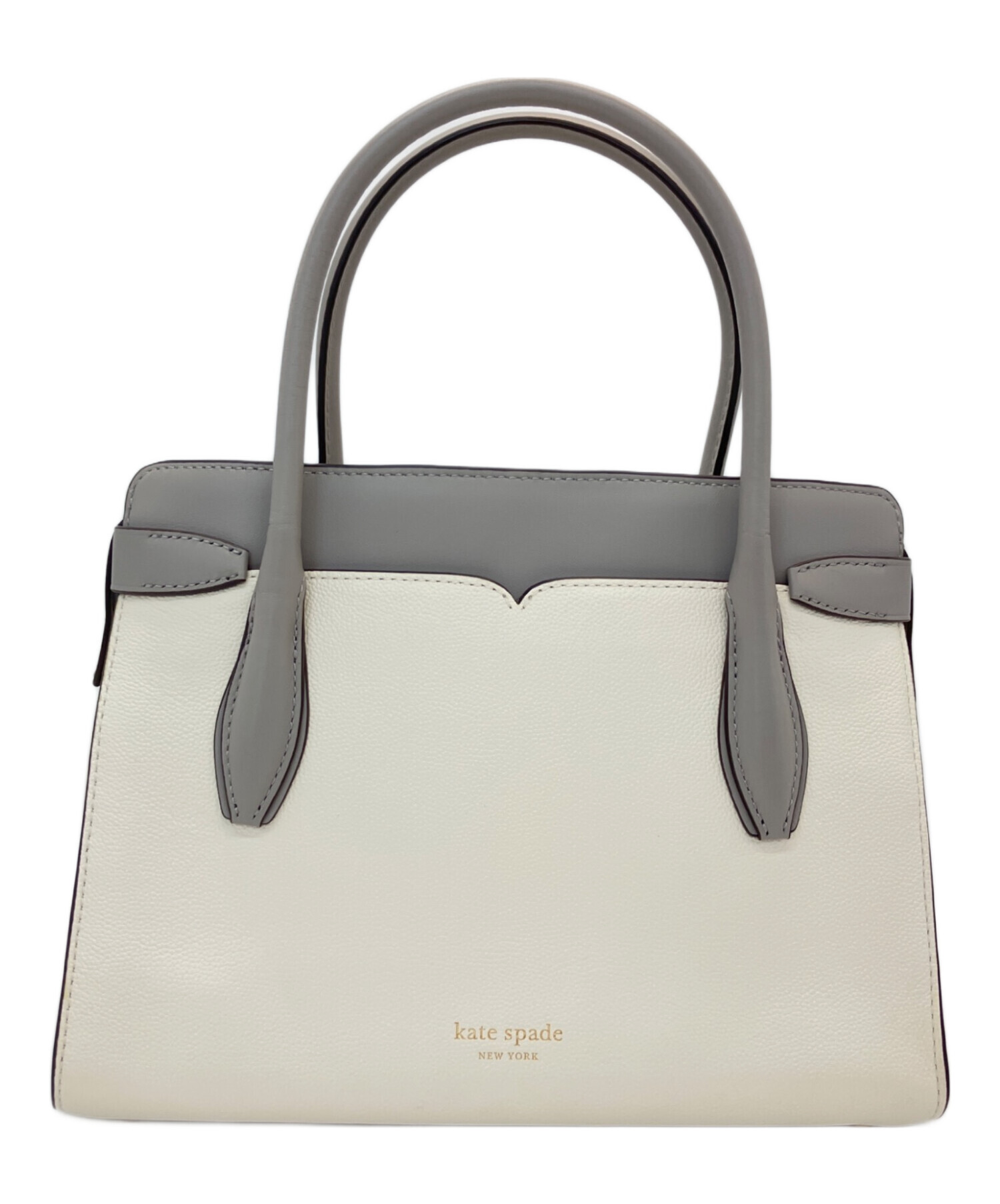 kate spade ハンドバッグ ベージュ/ホワイト/ブラック　☆新品未使用☆ 中古・古着通販】Kate Spade NEW YORK (ケイト・スペードニューヨーク