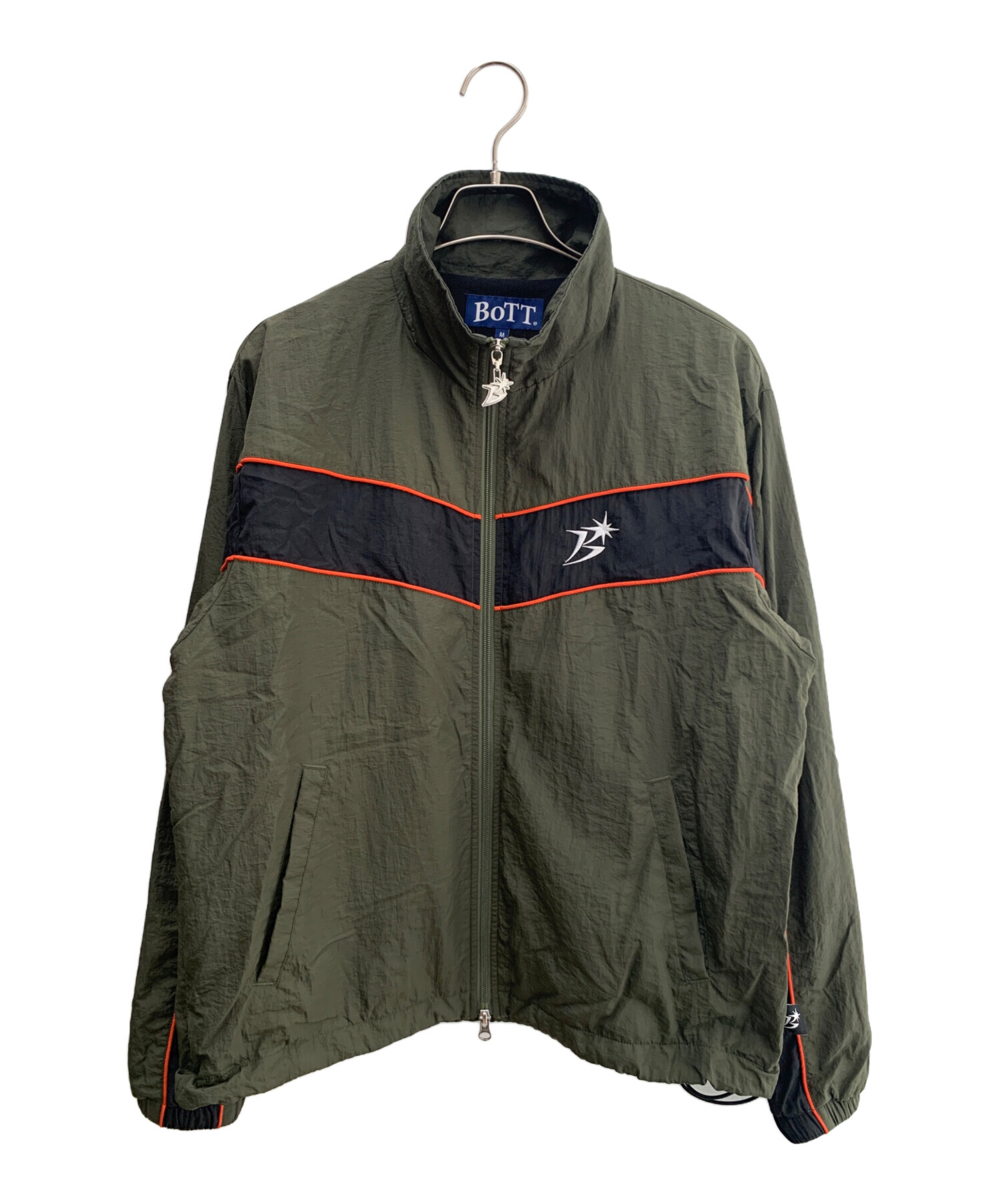 【美品】BoTT Paneled Track Jacket Lサイズ 中古・古着通販】BoTT (ボット) Paneled Track Jacket カーキ サイズ