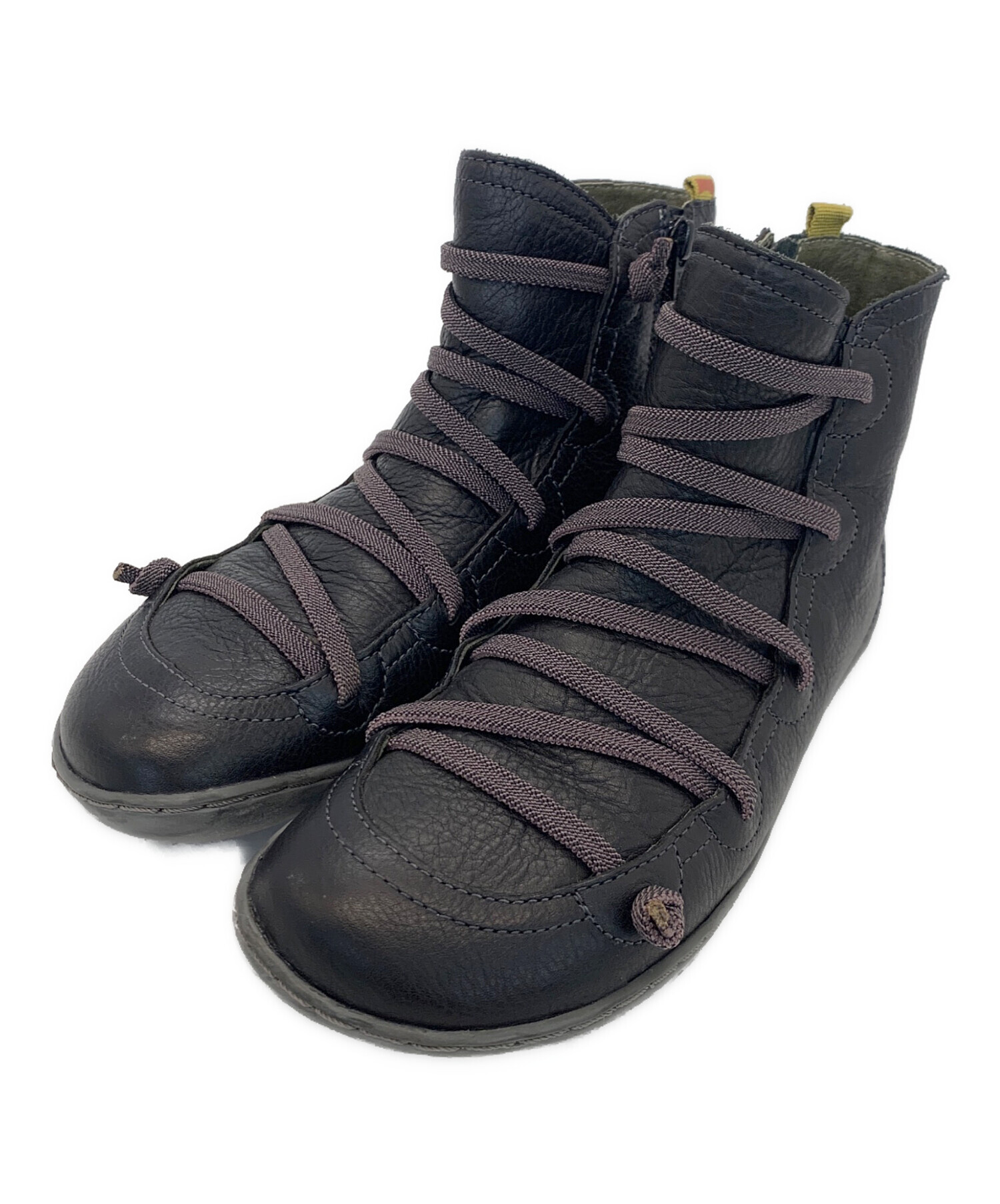 中古・古着通販】CAMPER (カンペール) レザーレースアップブーツ