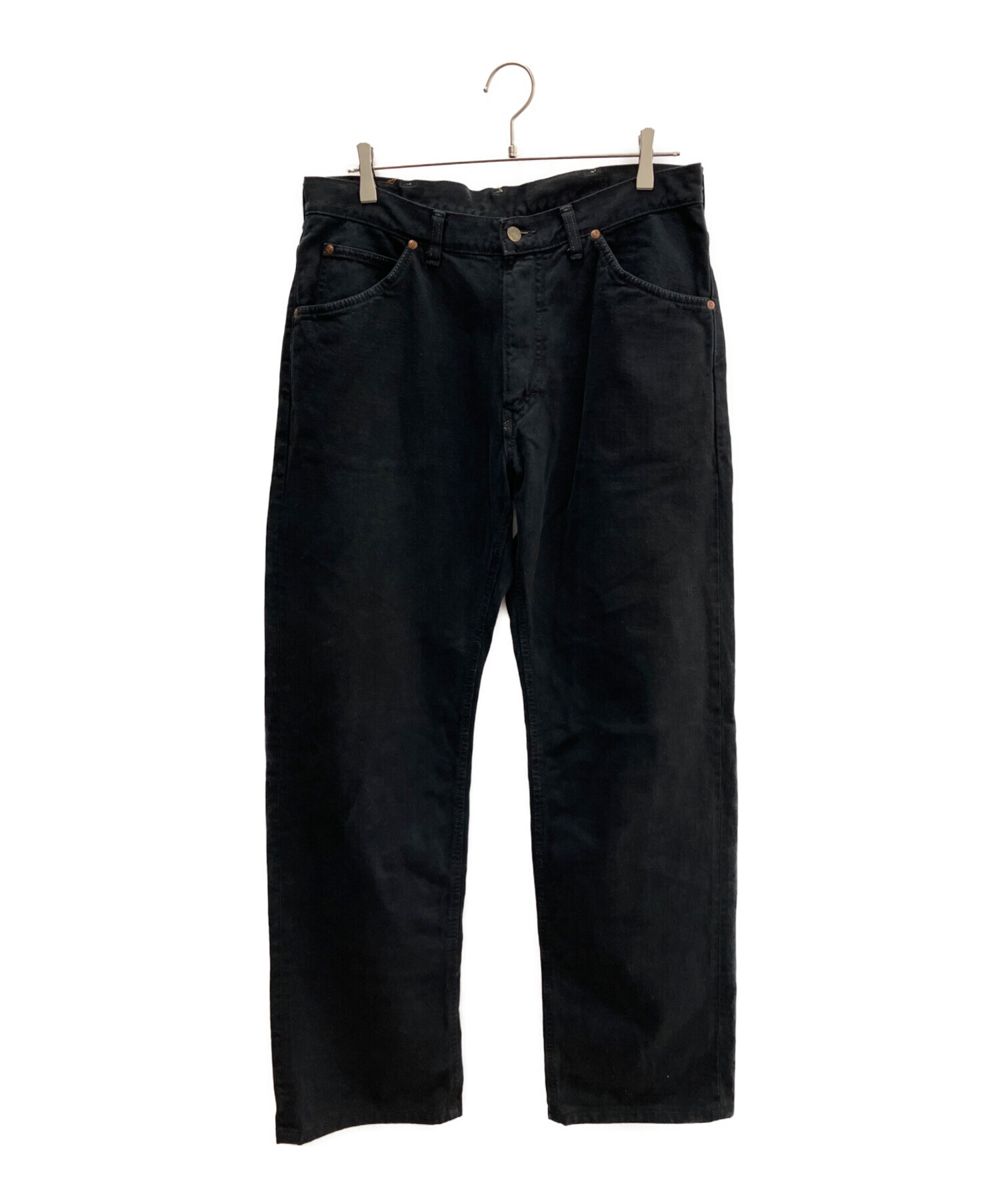 中古・古着通販】LEE (リー) デニムパンツ ブラック サイズ:W34×L35 