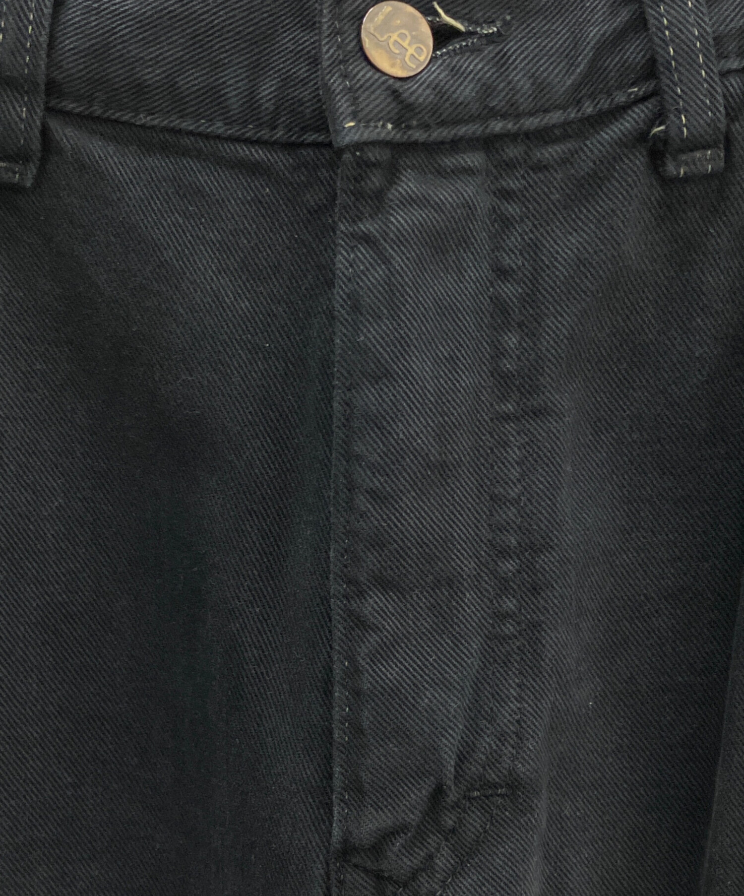 中古・古着通販】LEE (リー) デニムパンツ ブラック サイズ:W34×L35 