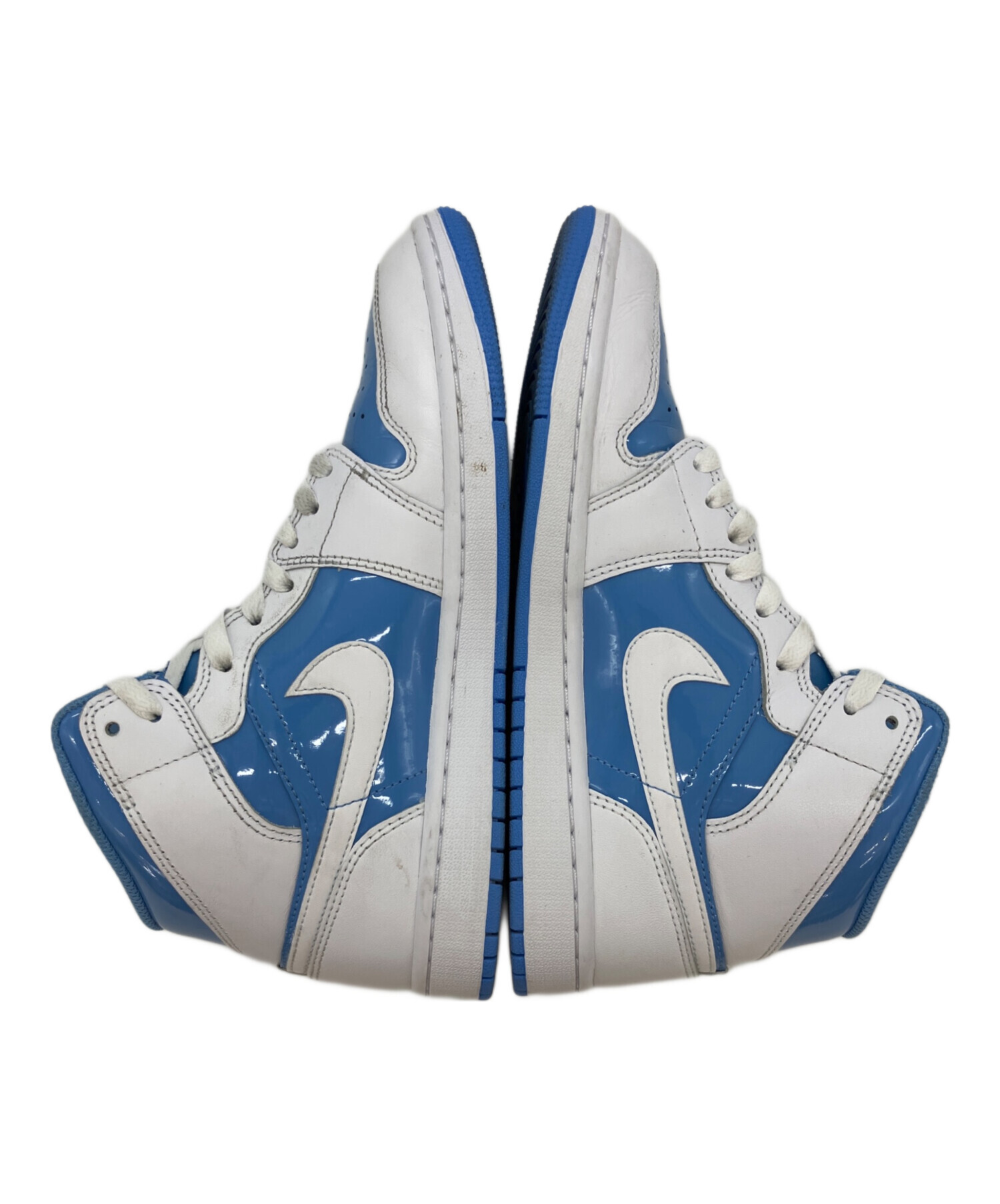 ナイキ ハイカットシューズ ホワイト/ブルー 新品タグ付き 中古・古着通販】NIKE (ナイキ) ハイカットスニーカー ブルー×ホワイト