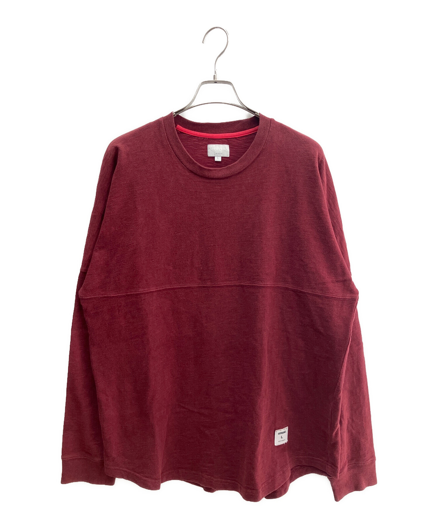 中古・古着通販】SUPREME (シュプリーム) 長袖カットソー ボルドー