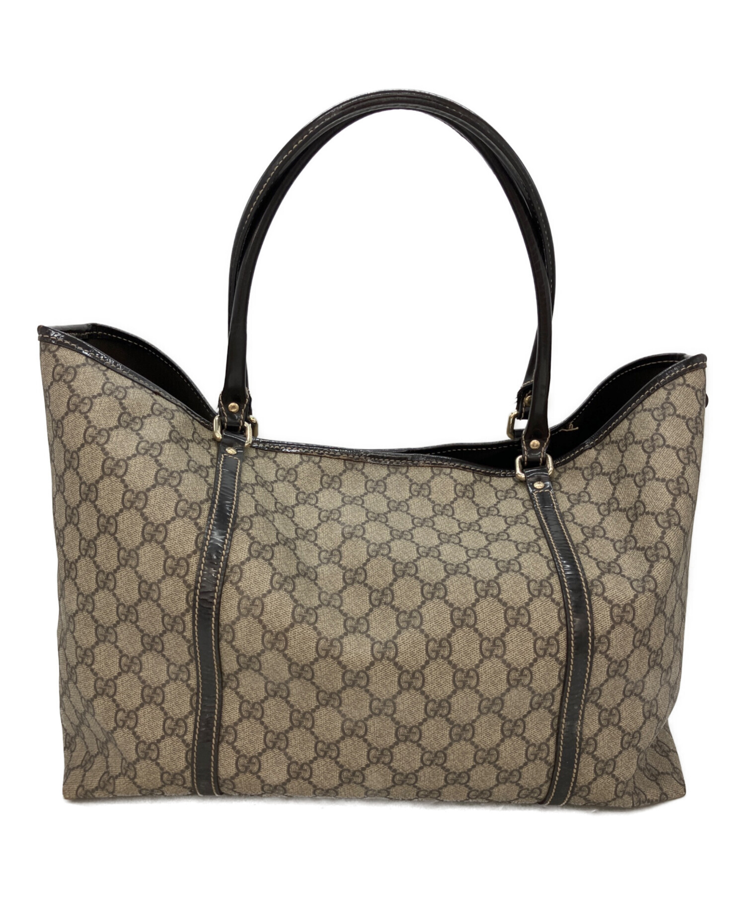 中古・古着通販】GUCCI (グッチ) トートバッグ ベージュ×ダーク 