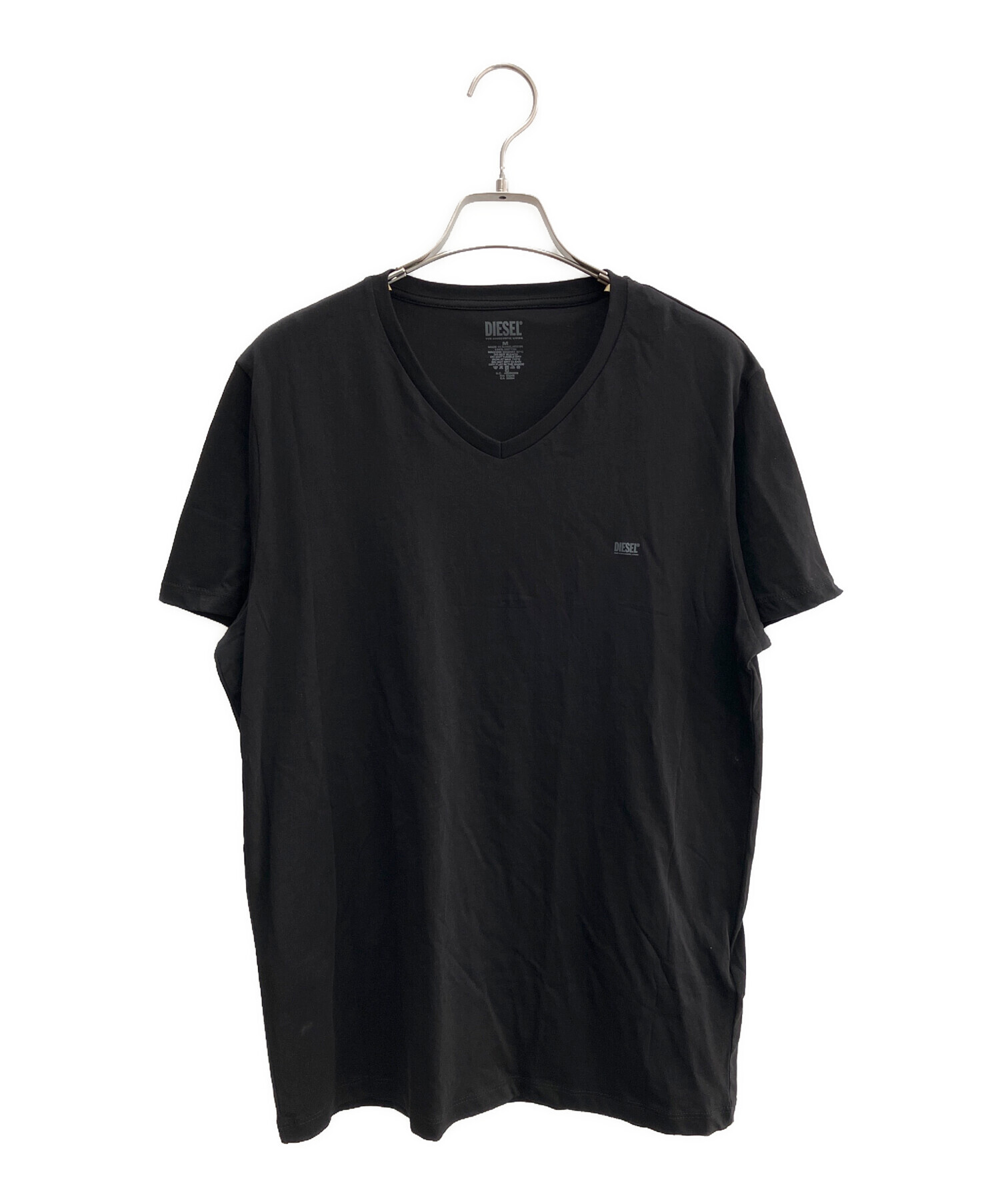 中古・古着通販】DIESEL (ディーゼル) 半袖カットソー ブラック サイズ 