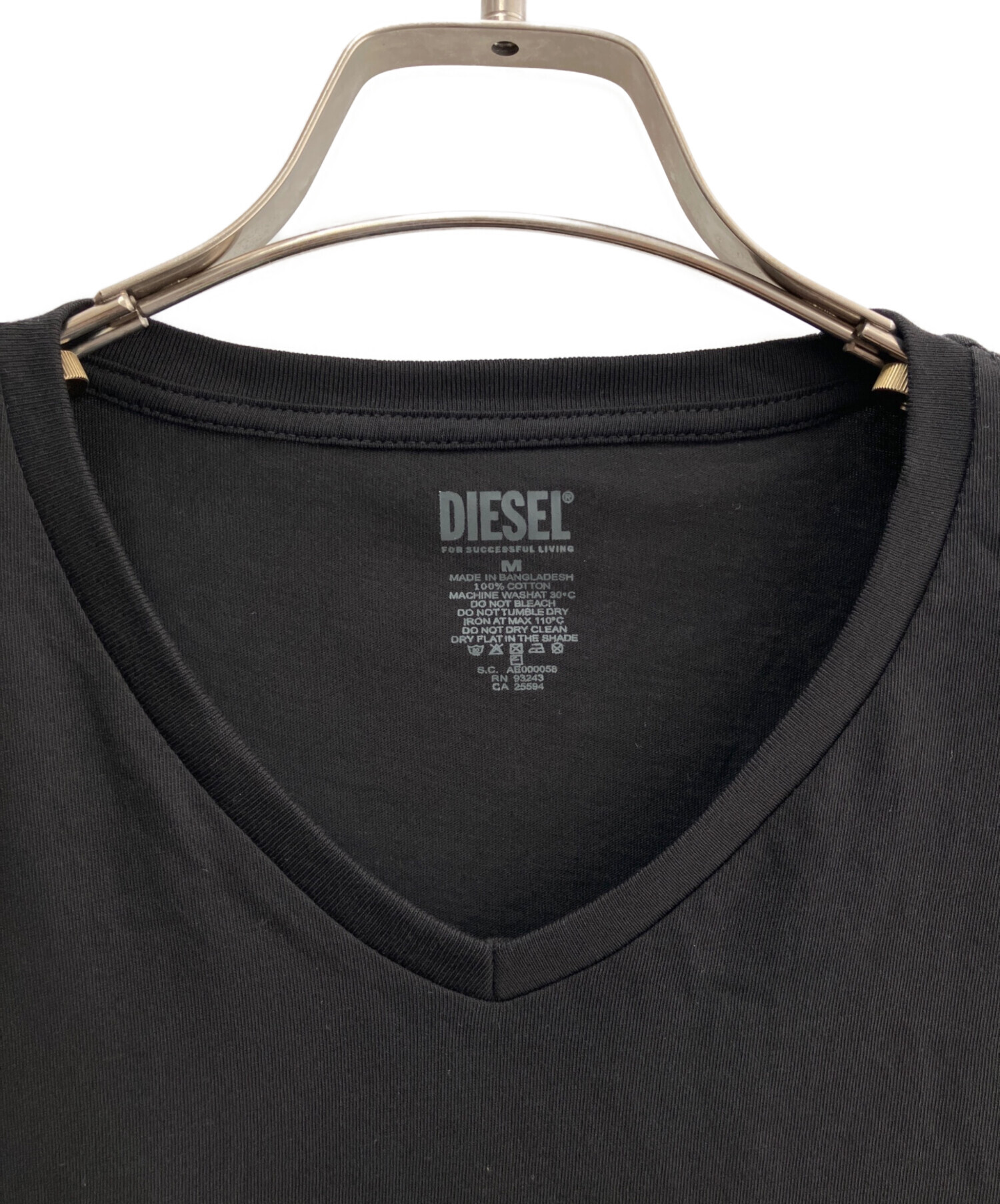 中古・古着通販】DIESEL (ディーゼル) 半袖カットソー ブラック サイズ