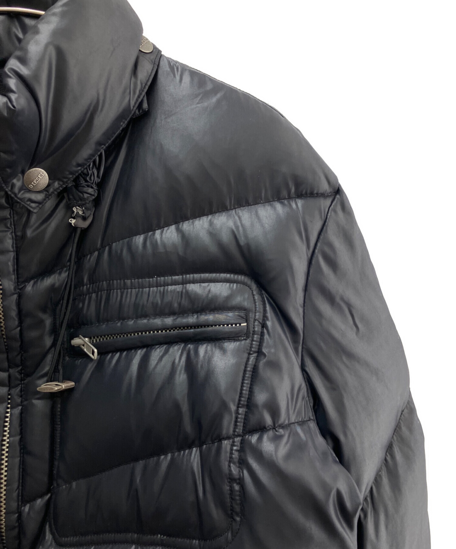中古・古着通販】DIESEL (ディーゼル) ダウンジャケット ブラック 