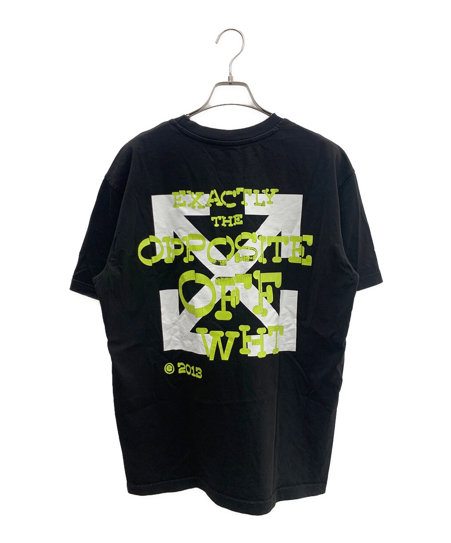 中古・古着通販】OFFWHITE (オフホワイト) 半袖カットソー ブラック 