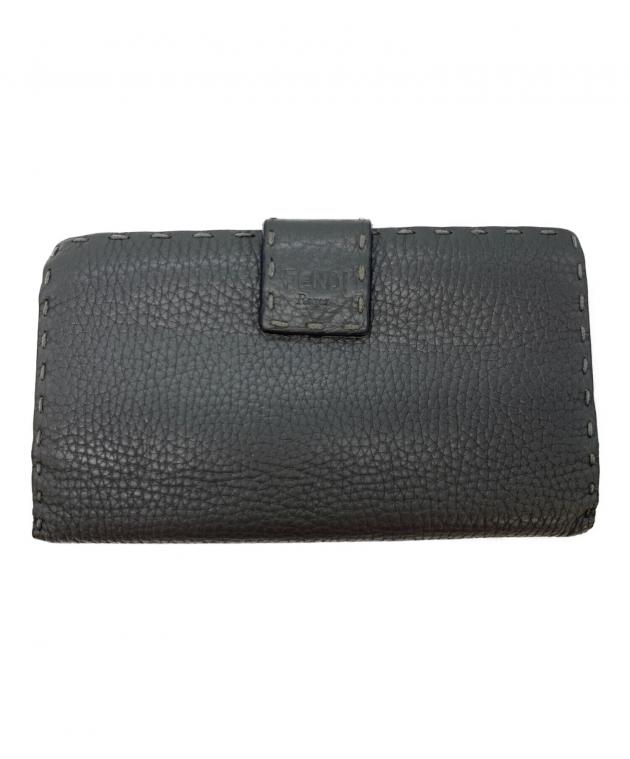 中古・古着通販】FENDI (フェンディ) 長財布 グレー｜ブランド・古着
