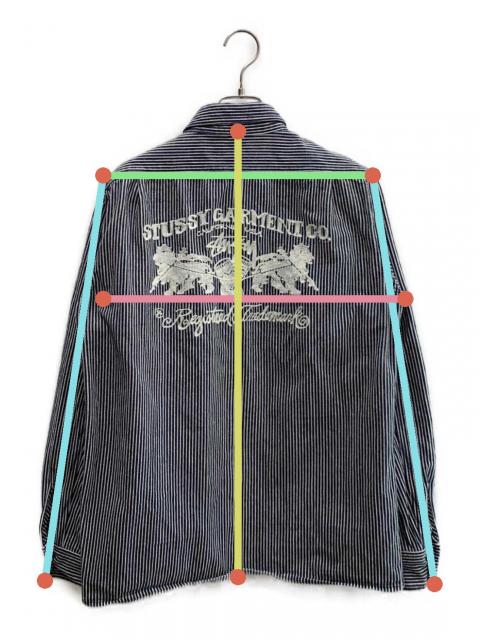 中古・古着通販】stussy (ステューシー) 刺繍カバーオール ネイビー