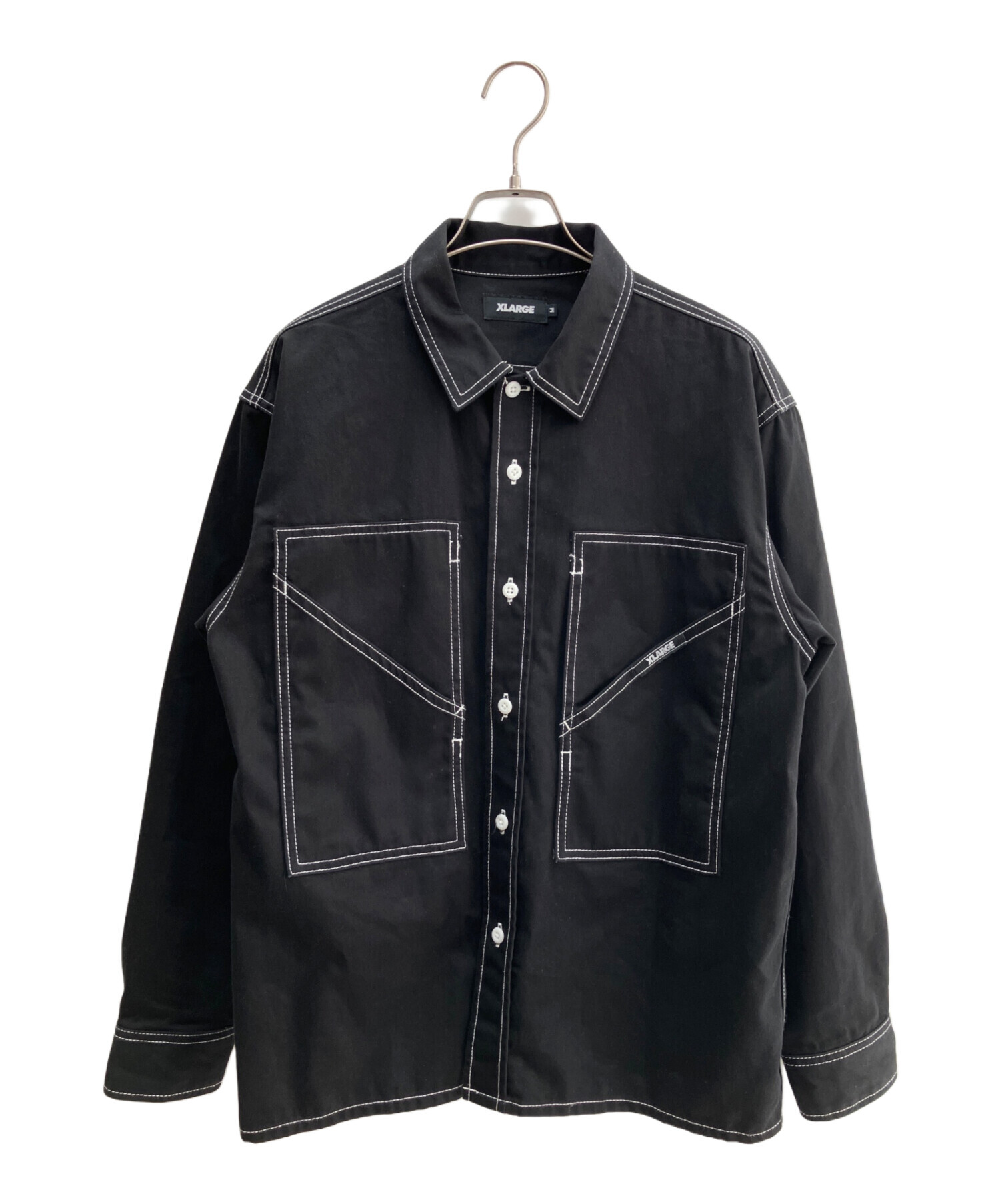 中古・古着通販】X-LARGE (エクストララージ) カバーオール ブラック