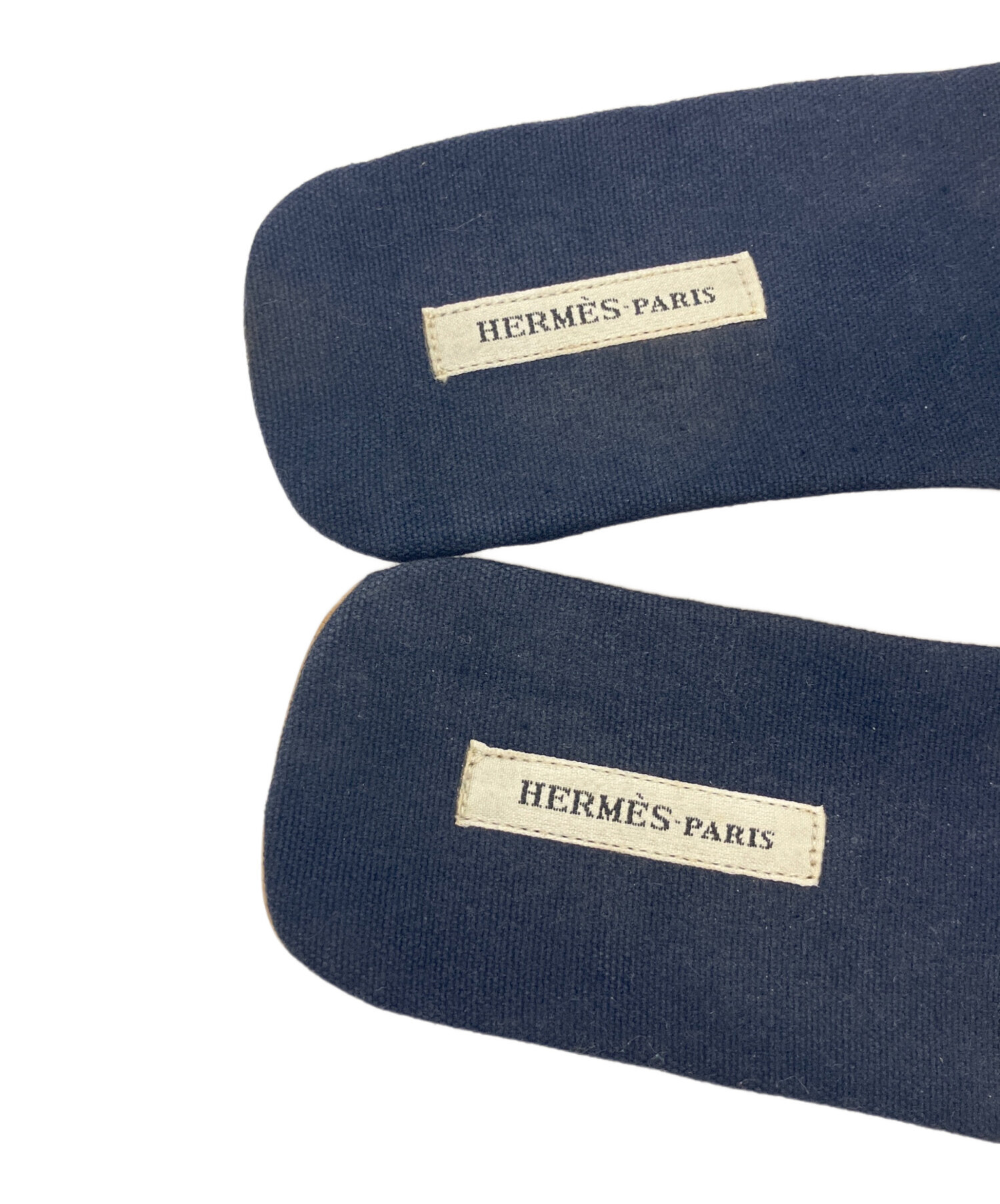 HERMES - HERMES エルメス アンサンブル SM/SM/SM(M位) 紺 【古着】【中古】 中古・古着通販】HERMES (エルメス) サンダル ネイビー サイズ:36