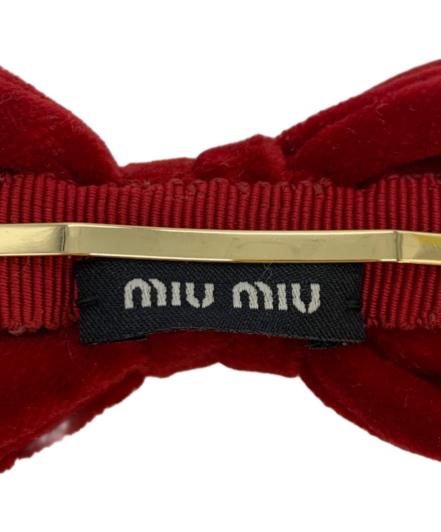 中古・古着通販】MIU MIU (ミュウミュウ) ヘアクリップ レッド