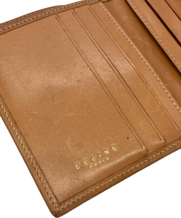 中古・古着通販】CELINE (セリーヌ) マカダム柄3つ折り財布 ブラウン