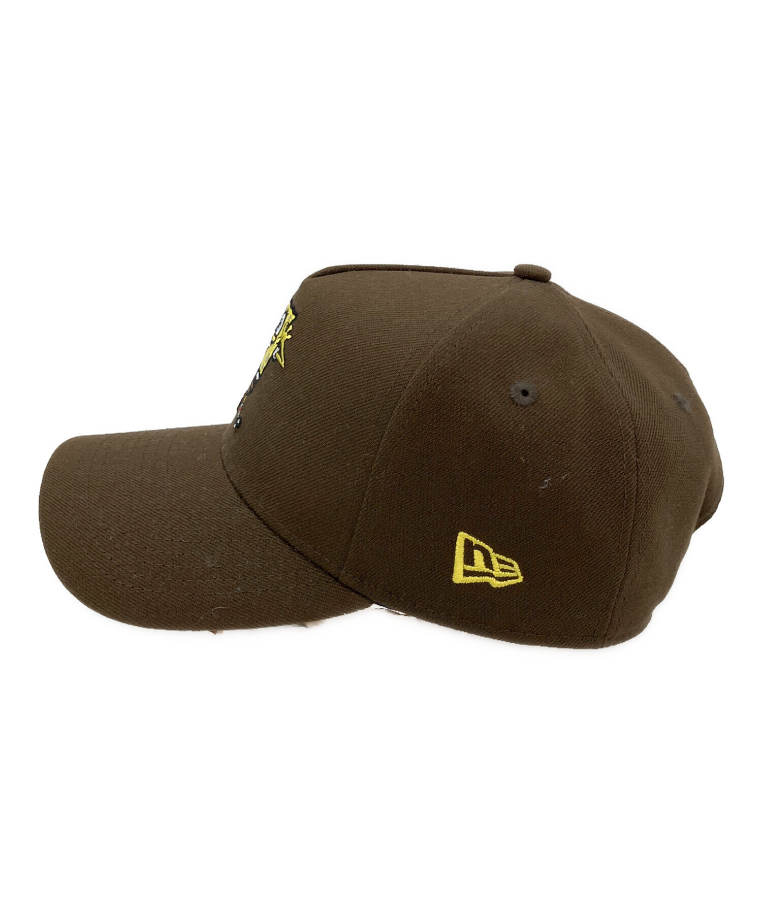 NEW ERA ニューエラ キャップ  茶 【古着】【中古】【送料無料】 中古・古着通販】New Era (ニューエラ) キャップ ブラウン サイズ:Free