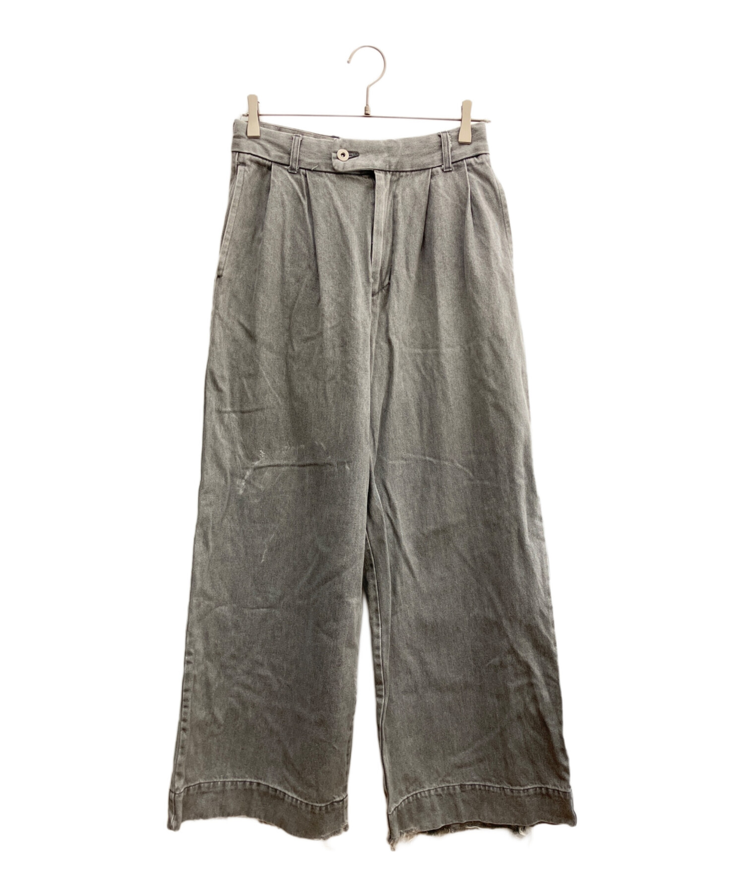 中古・古着通販】soerte (ソエルテ) デニムパンツ グレー サイズ:1