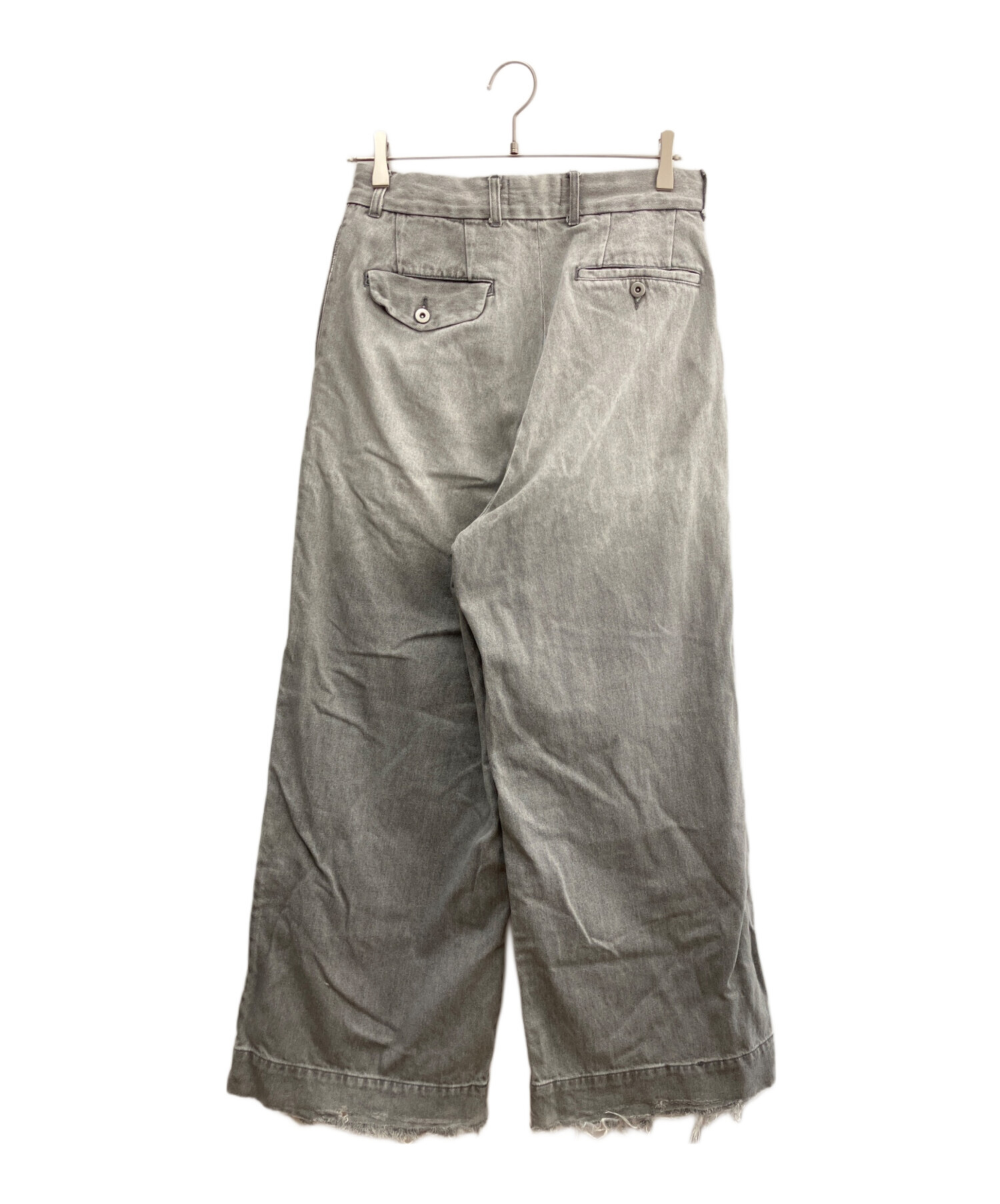 中古・古着通販】soerte (ソエルテ) デニムパンツ グレー サイズ:1