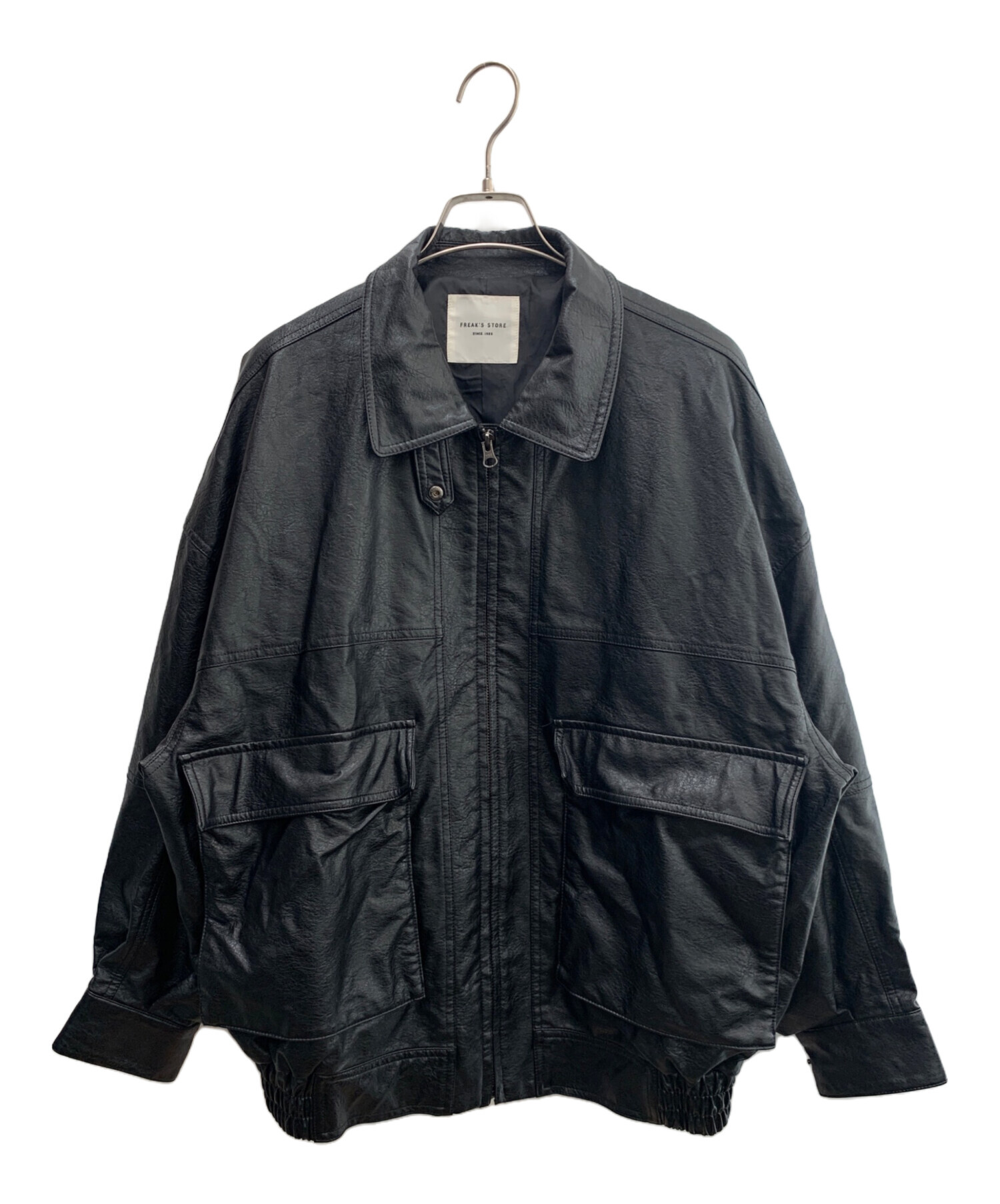 d*3様 3-5イ8【毛皮●jur-an】ダークミンク＆レザーブルゾン●換金処分 中古・古着通販】FREAK'S STORE (フリークスストア) フェイクレザー