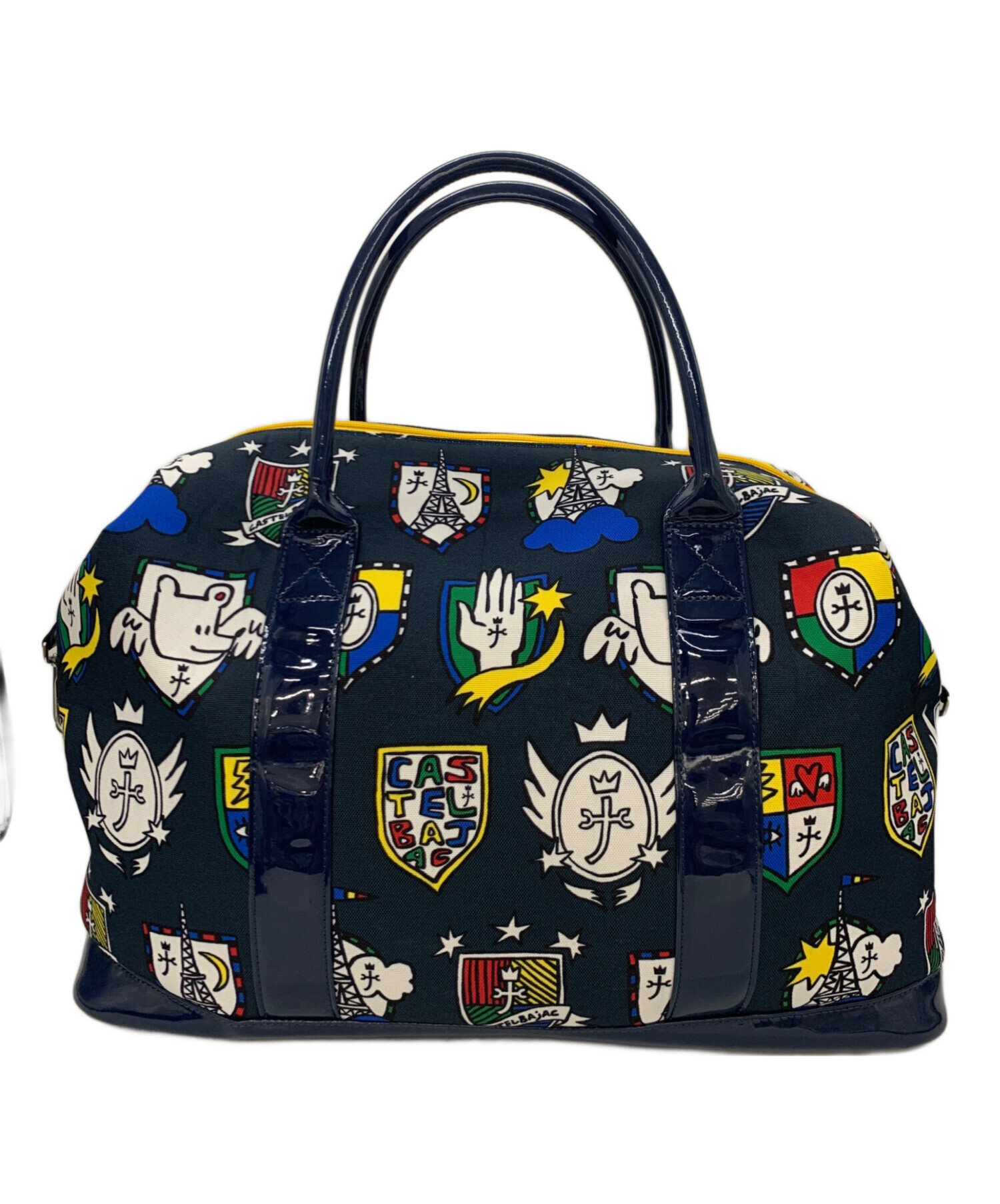 【美中古品】CASTELBAJAC バッグ　M ジャーニー ボストンバッグ BK 美中古品】CASTELBAJAC バッグ M ジャーニー ボストンバッグ BK 中古