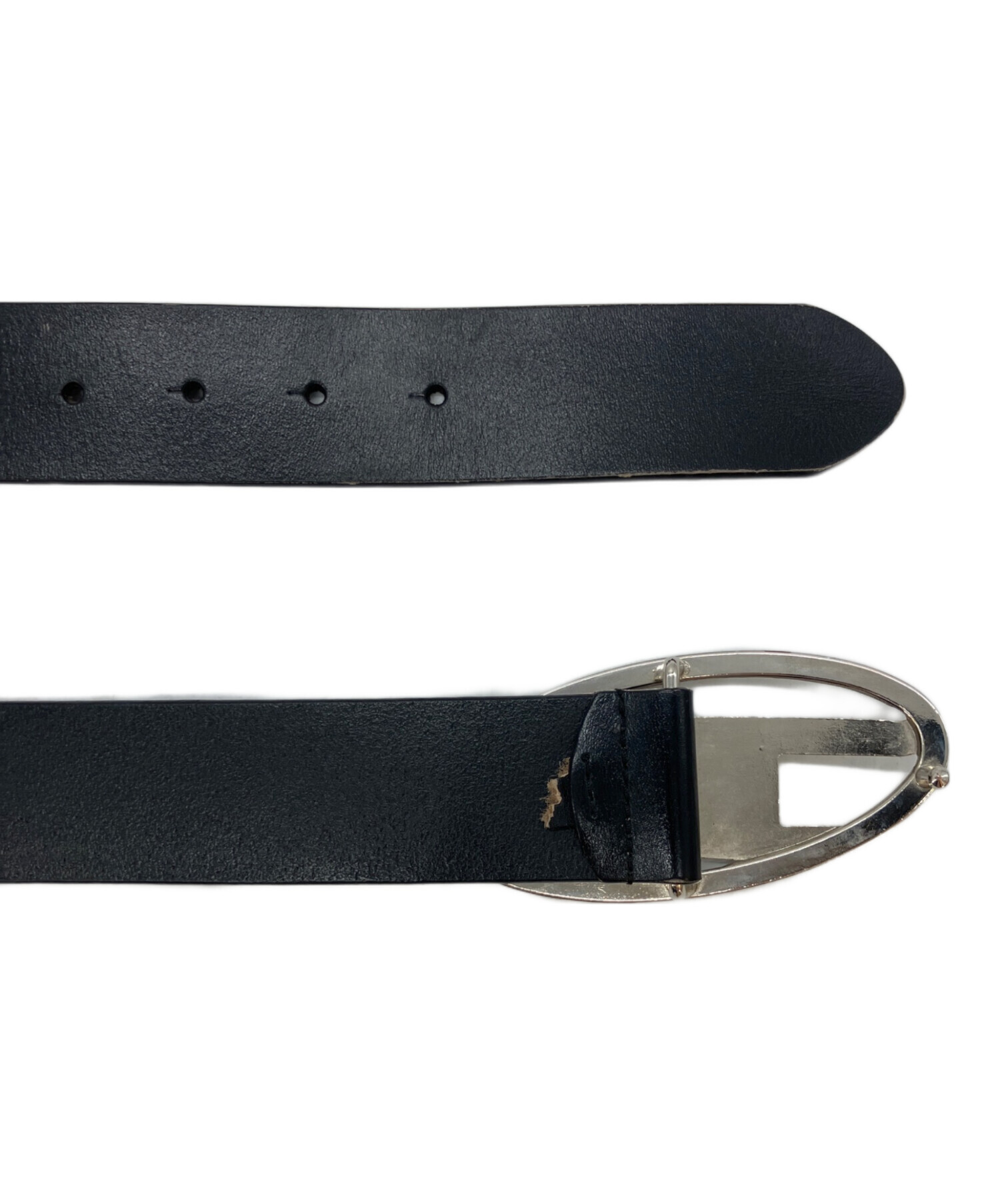 中古・古着通販】DIESEL (ディーゼル) バックルベルト ブラック