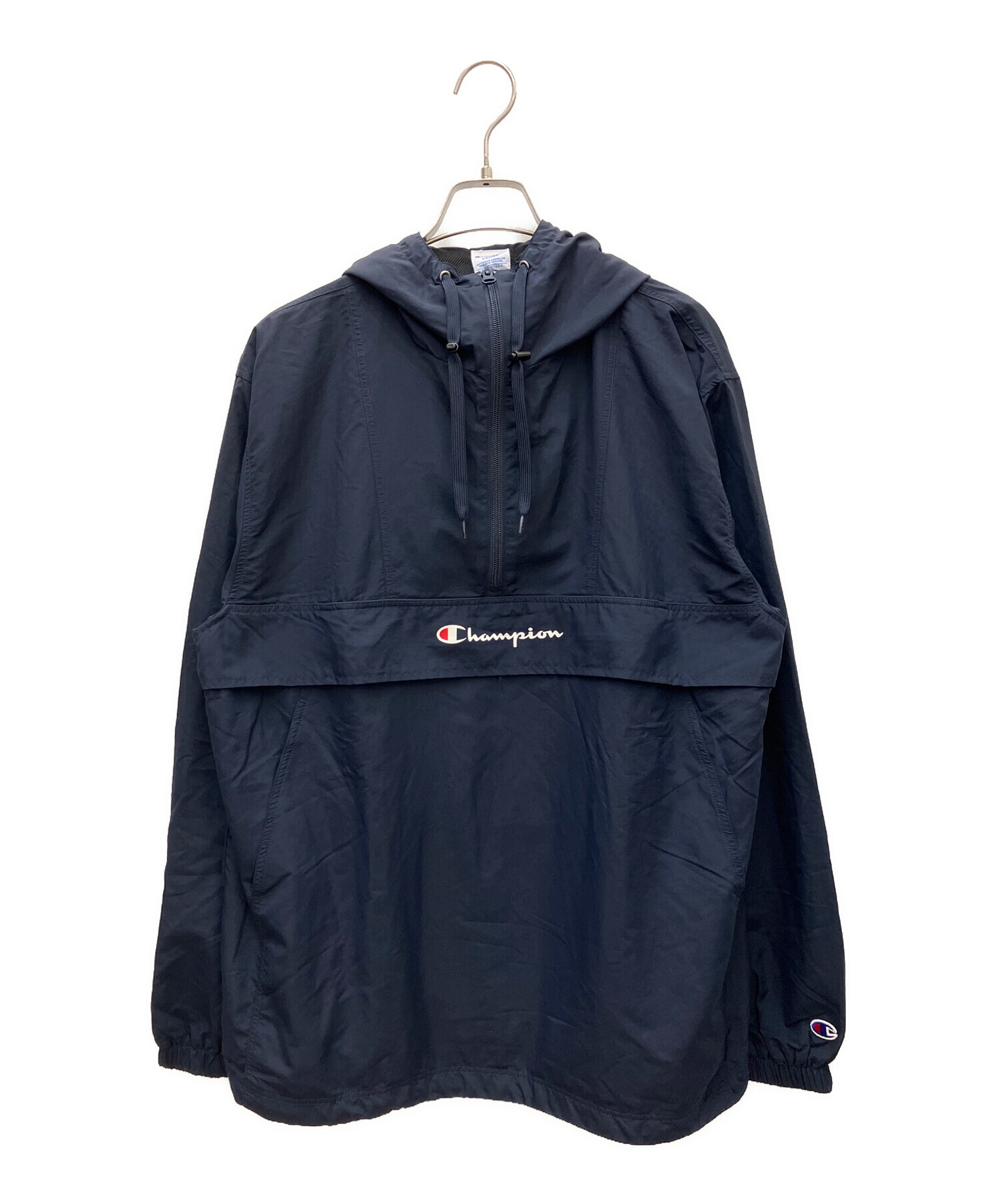 中古・古着通販】Champion (チャンピオン) ジップパーカー ネイビー