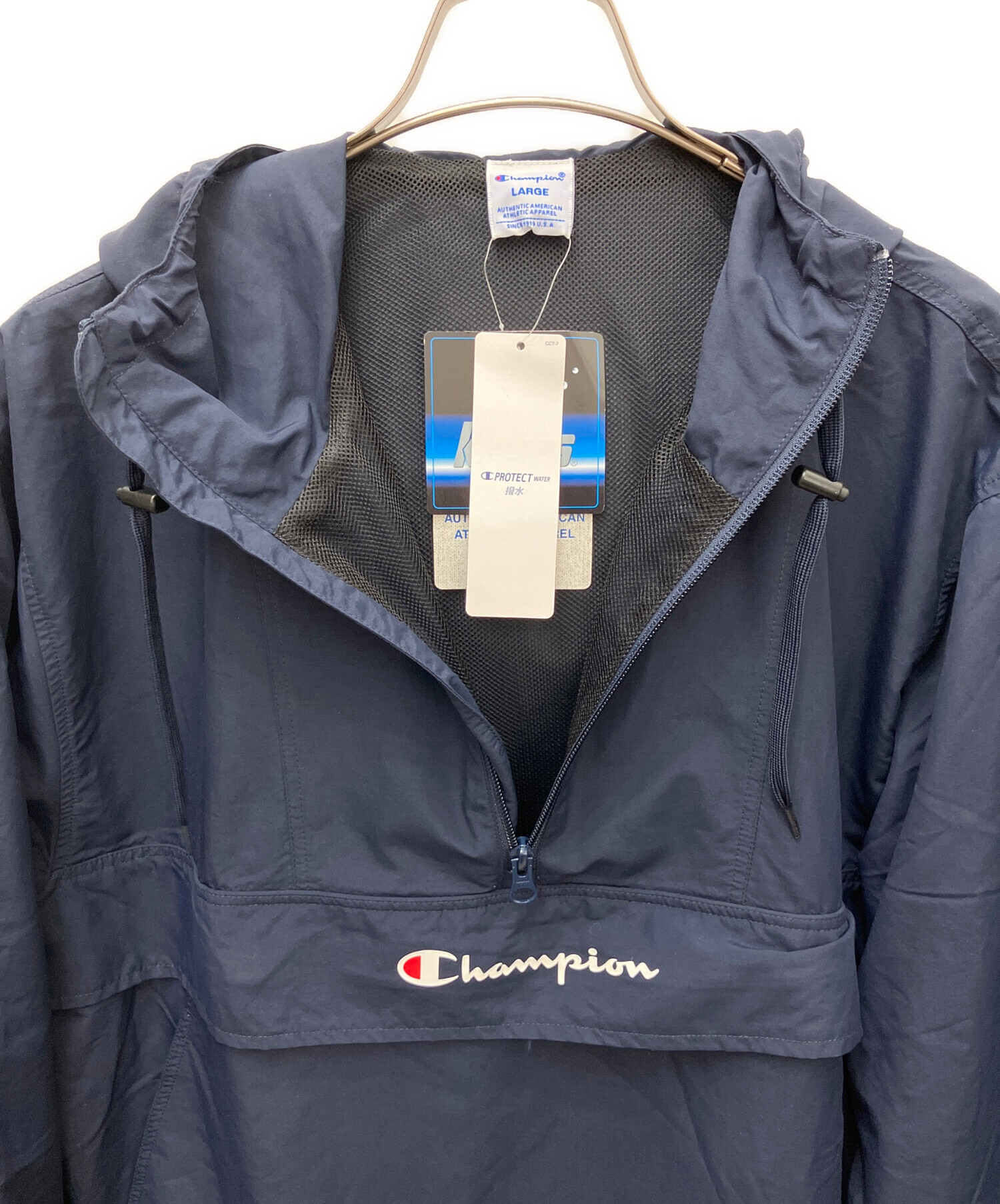中古・古着通販】Champion (チャンピオン) ジップパーカー ネイビー
