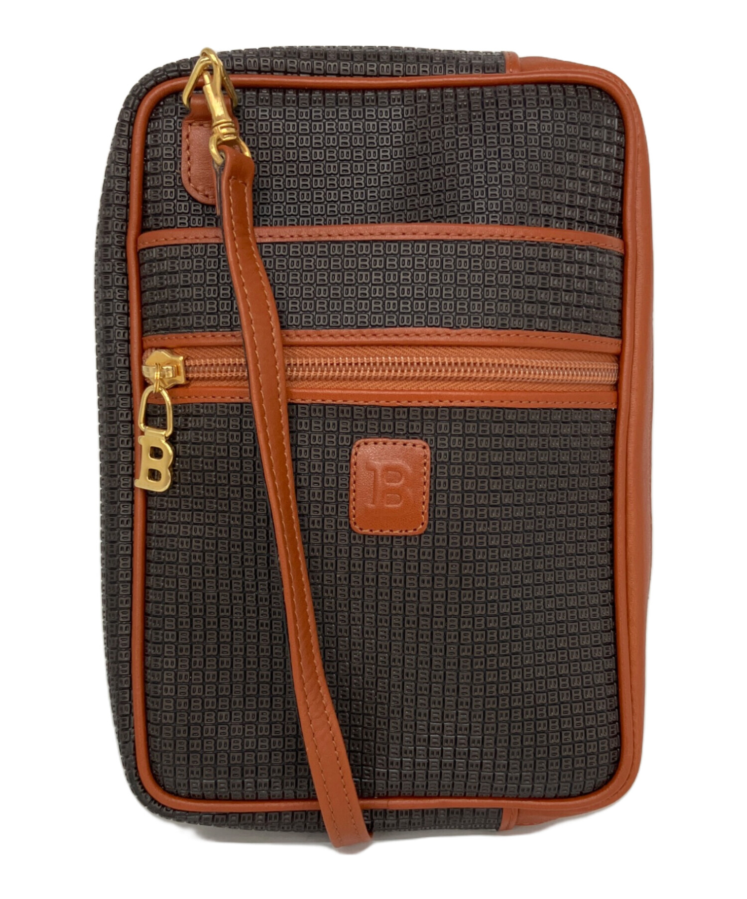 BALLY／バリー／TUSTON-SM／茶／ ショルダーバッグ／2605211 中古・古着通販】BALLY (バリー) ショルダーバッグ ブラウン×ブラック