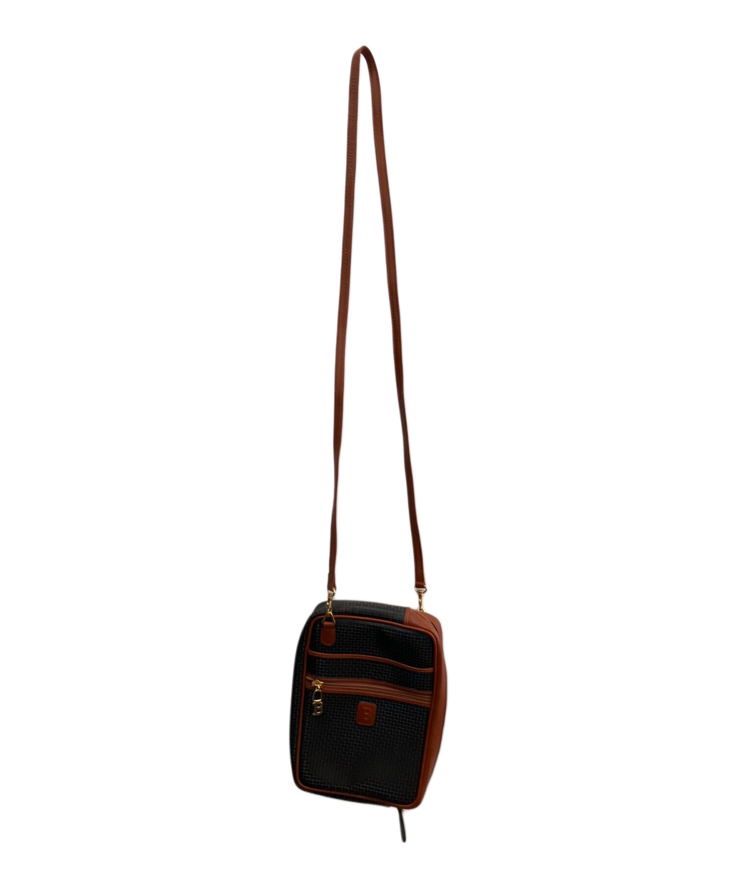 中古・古着通販】BALLY (バリー) ショルダーバッグ ブラウン×ブラック