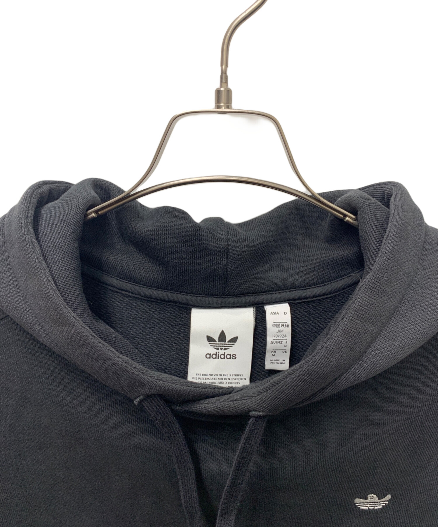 中古・古着通販】adidas (アディダス) パーカー ブラック サイズ:M