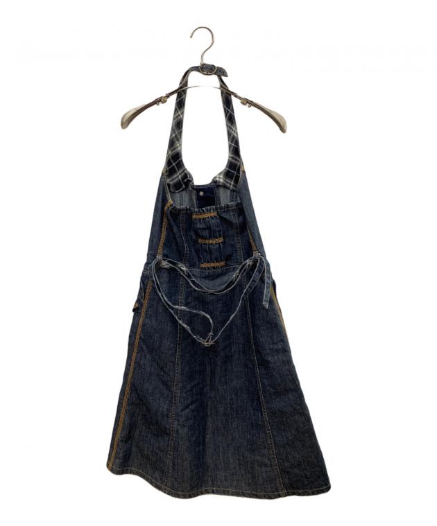BURBURRY BLUELABEL デニムワンピースWライダースロゴパフ　36 中古・古着通販】BURBERRY BLUE LABEL (バーバリー ブルー レーベル