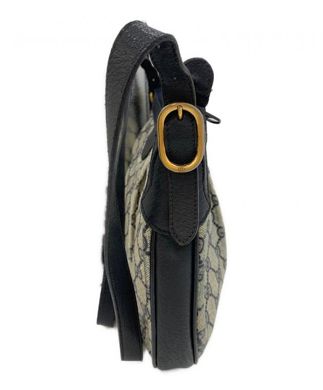 Gucci ショルダーバッグ ネイビー 中古・古着通販】GUCCI (グッチ) ショルダーバッグ ネイビー×グレー