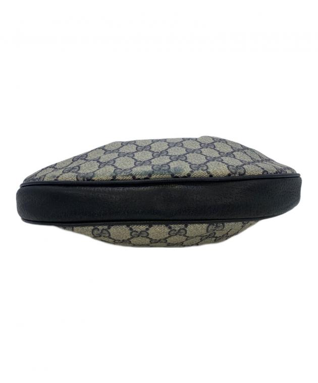中古・古着通販】GUCCI (グッチ) ショルダーバッグ ネイビー×グレー