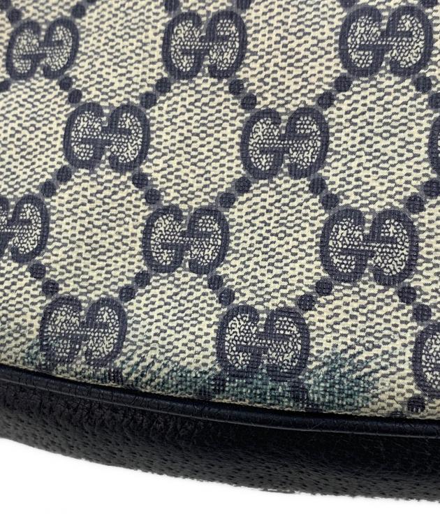 中古・古着通販】GUCCI (グッチ) ショルダーバッグ ネイビー×グレー
