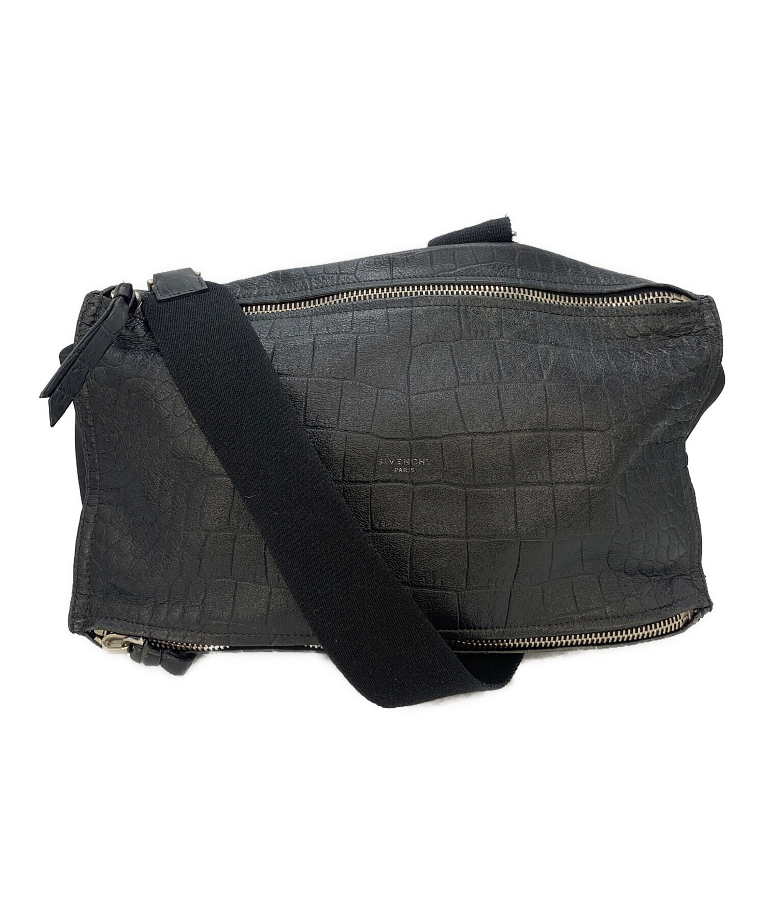 中古・古着通販】GIVENCHY (ジバンシィ) レザーメッセンジャーバッグ