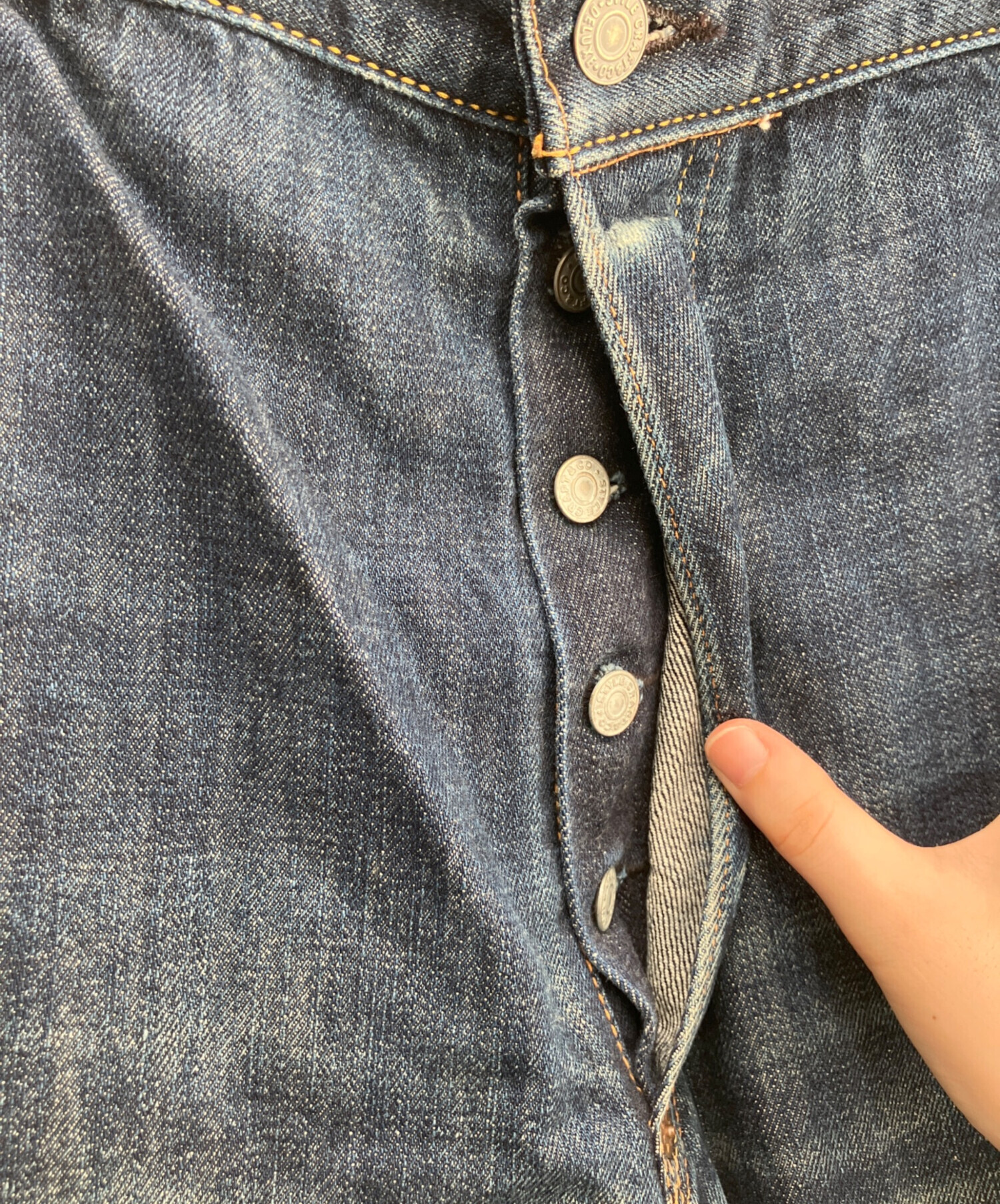 中古・古着通販】EVISU (エヴィス) デニムパンツ インディゴ サイズ:40 