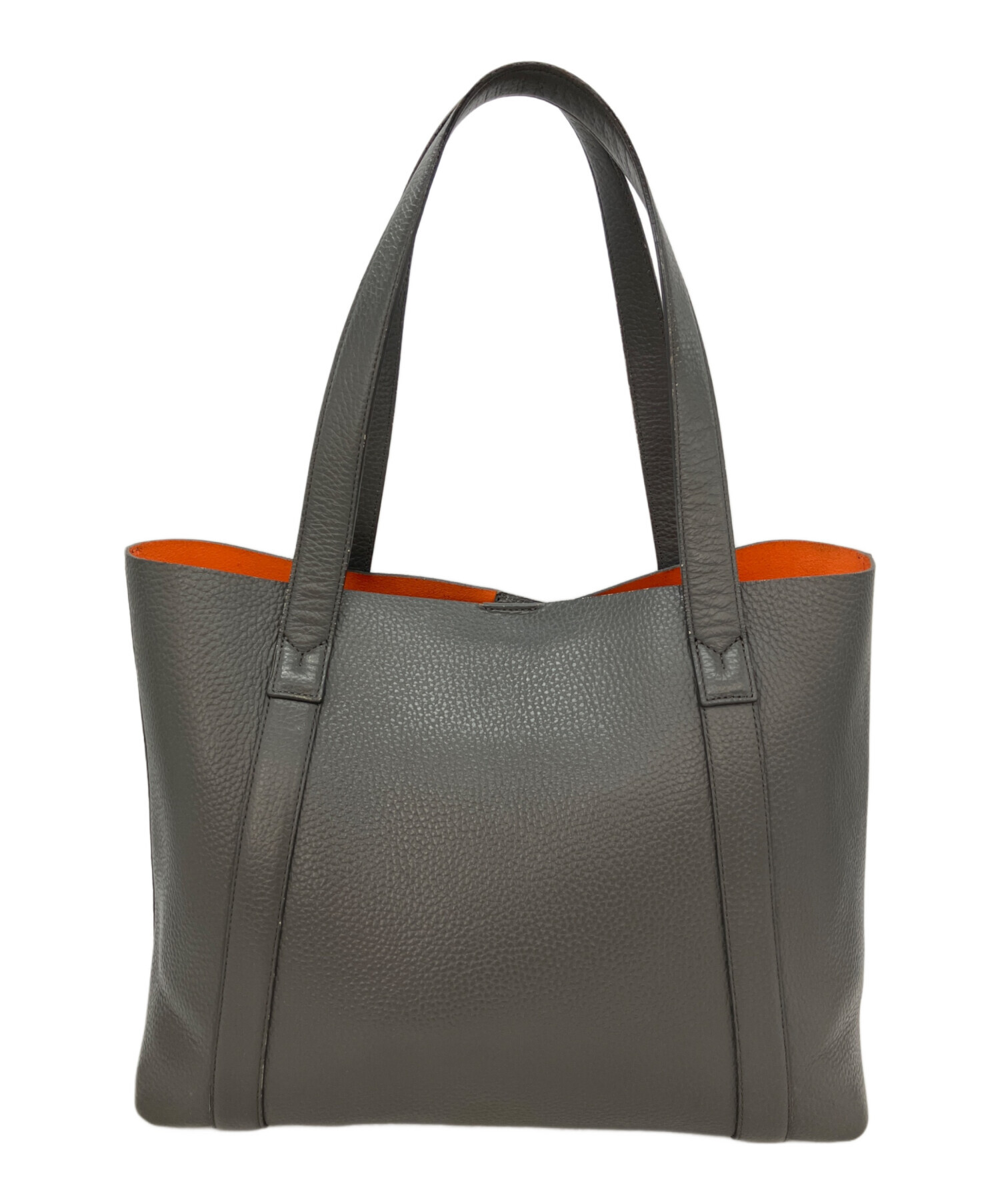 ☆PELLE MORBIDA ビジネスバッグ トートバッグ グレー 中古・古着通販】PELLE MORBIDA (ペッレモルビダ) トートバッグ グレー