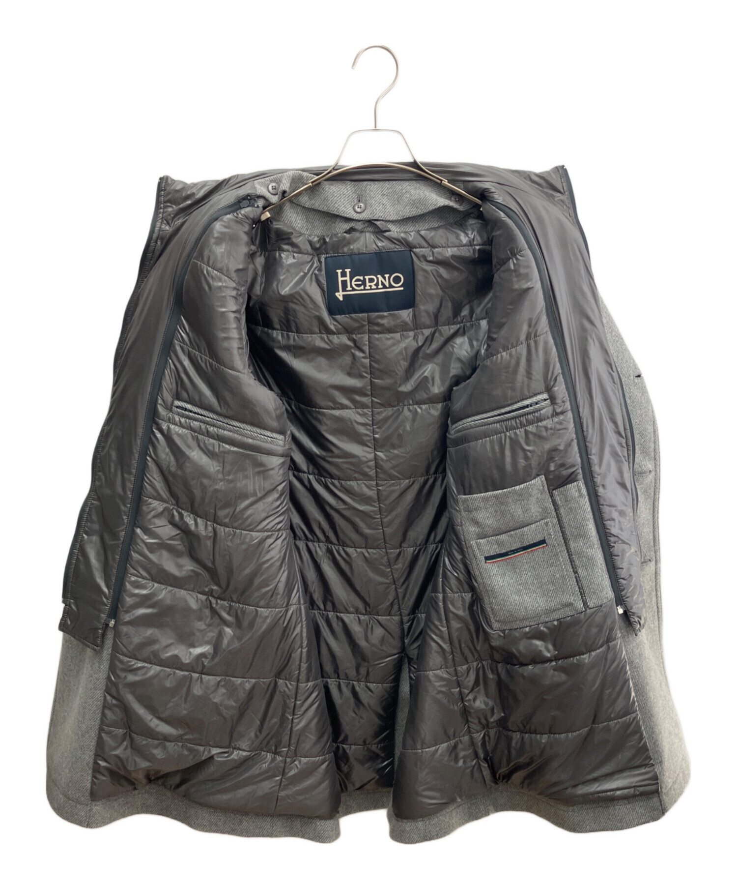 中古・古着通販】HERNO (ヘルノ) 2WAYダウンコート グレー サイズ:52