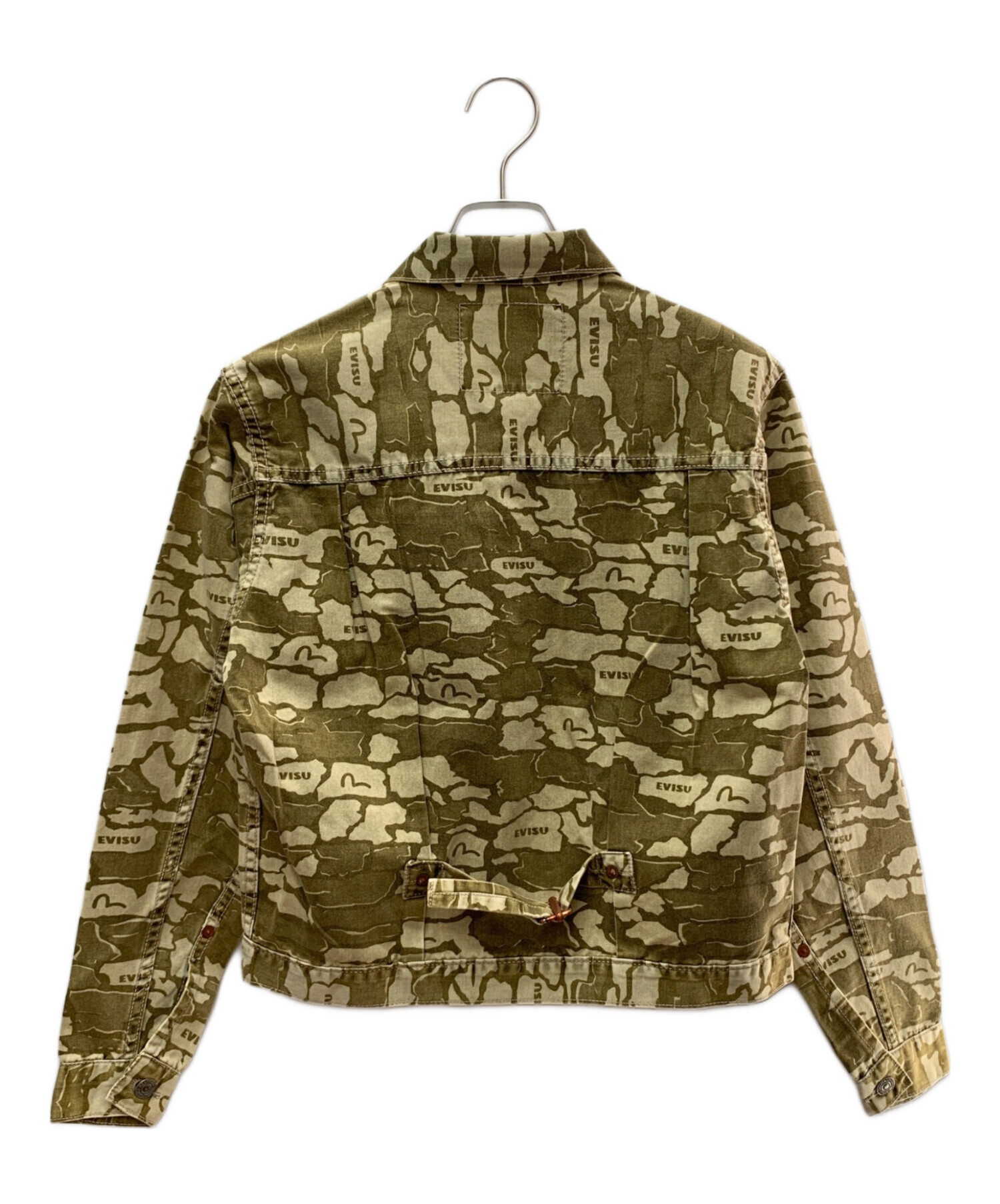中古・古着通販】EVISU (エヴィス) デニムジャケット カーキ サイズ:38