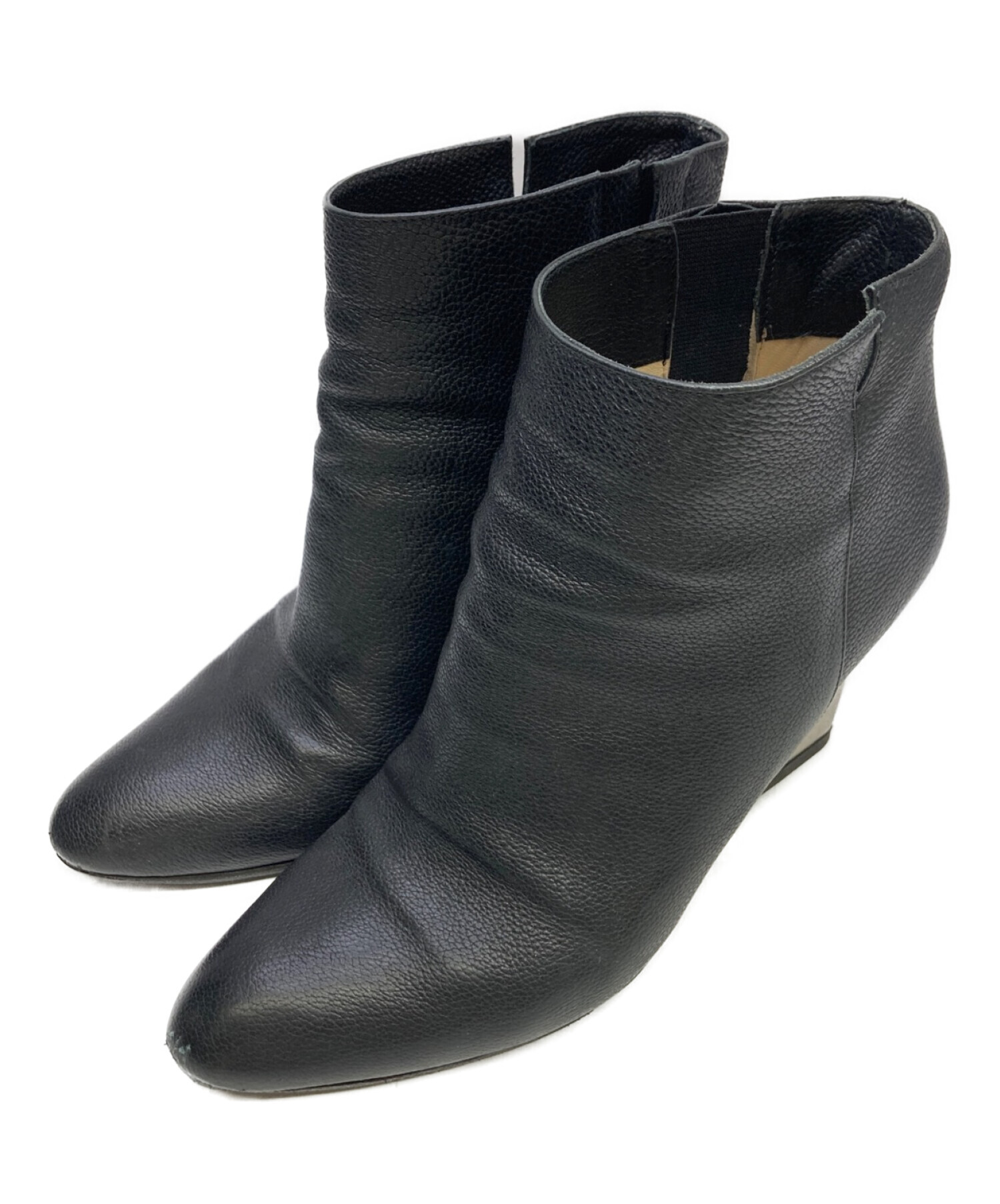 中古・古着通販】JIMMY CHOO (ジミーチュウ) レザーショートブーツ 