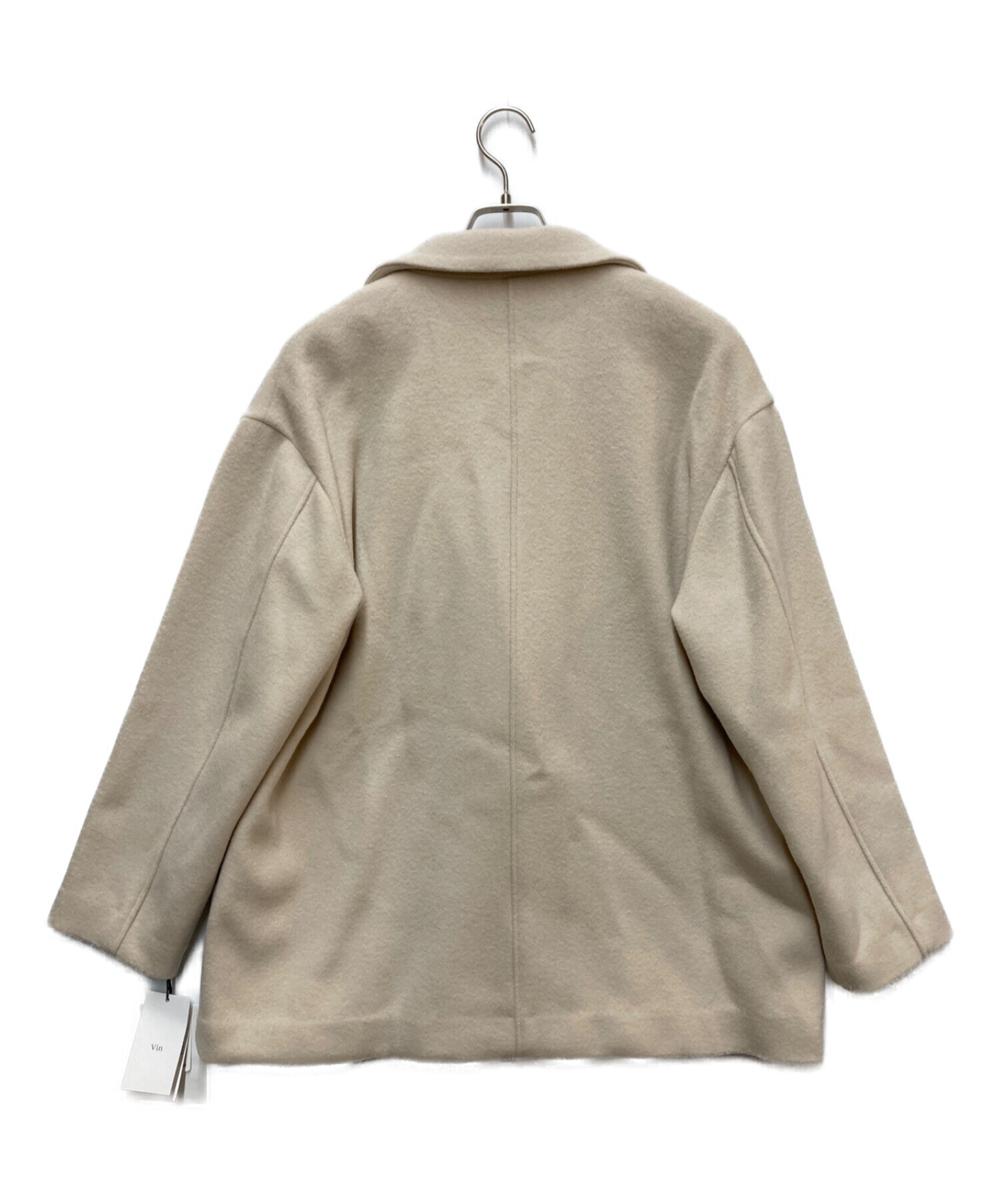 中古・古着通販】Vin (ヴィン) ウールコート アイボリー サイズ:9号 未 